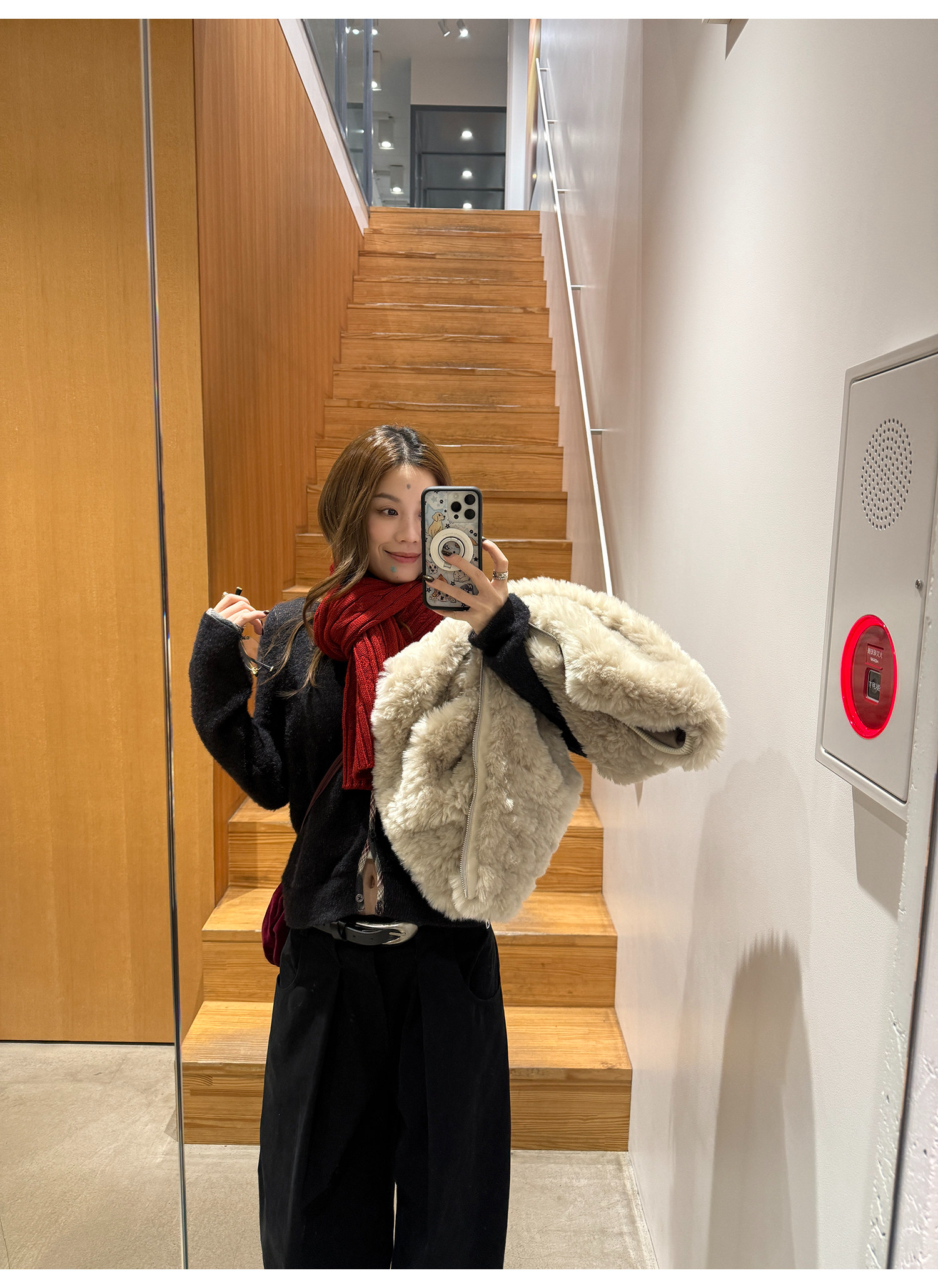 LelyMooch チェック柄パイピング ニット  LEM293