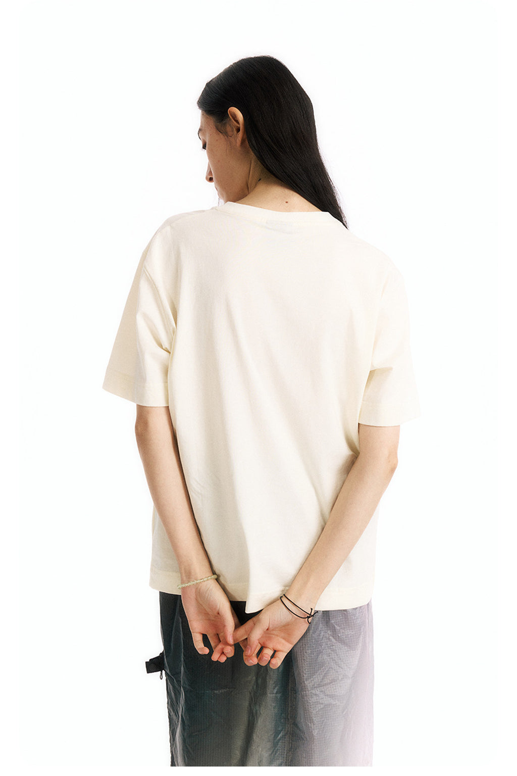 ヘンリーネック 半袖Tシャツ隠しポケット付き  LOM065