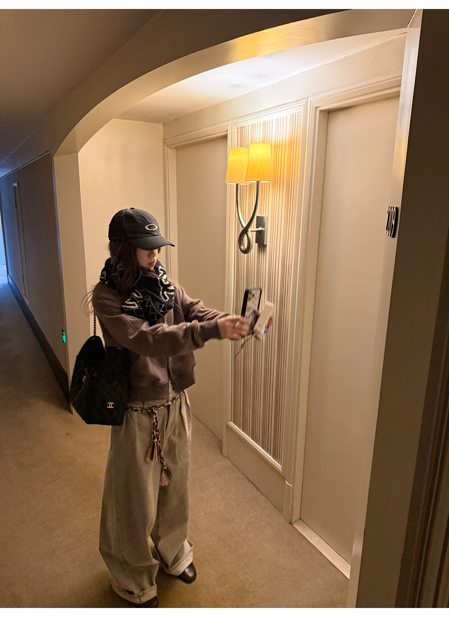 LelyMooch 裏起毛ジップアップフーディー　LEM275