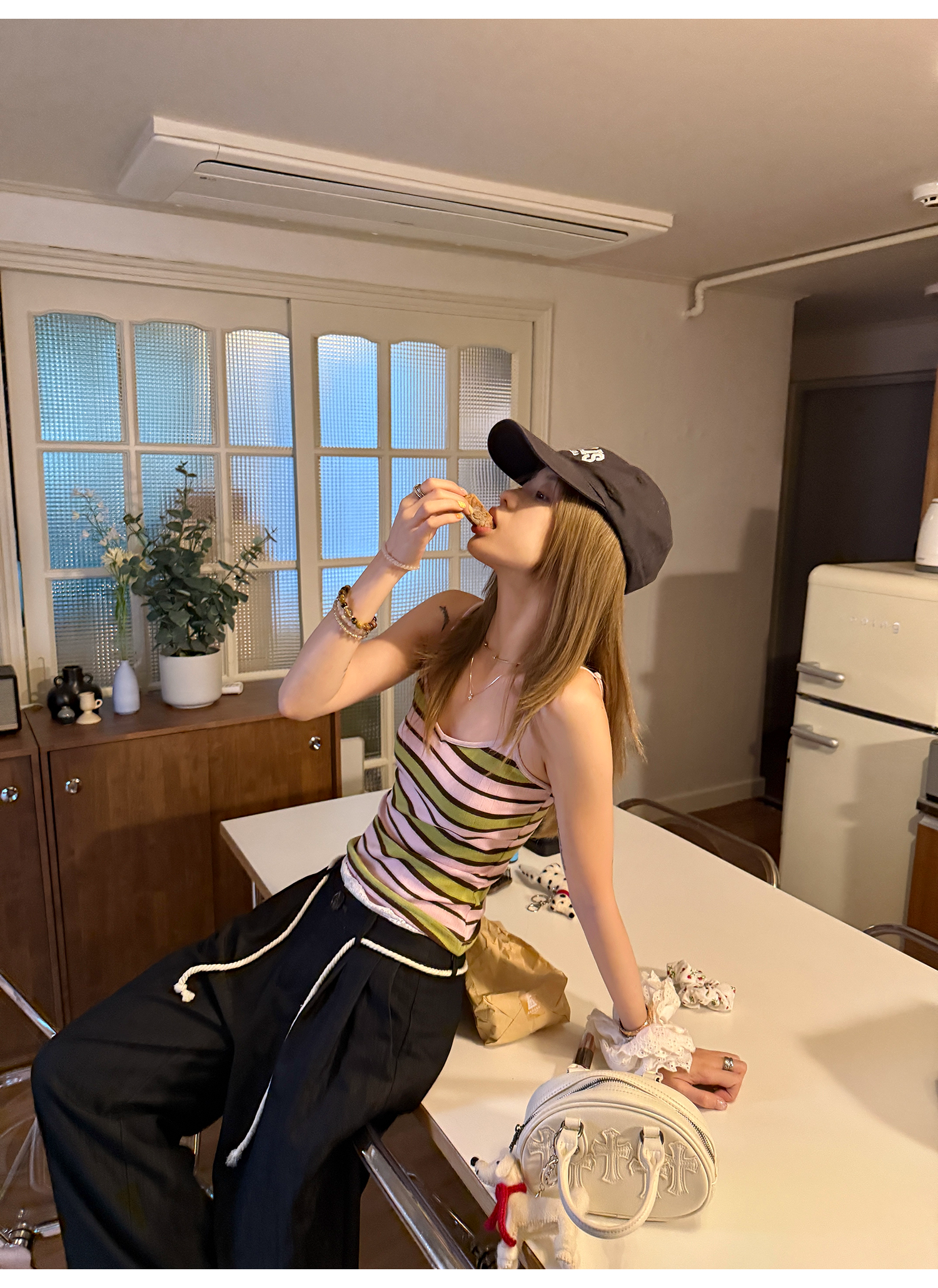 LelyMooch グァバ・ストライプキャミ  LEM164