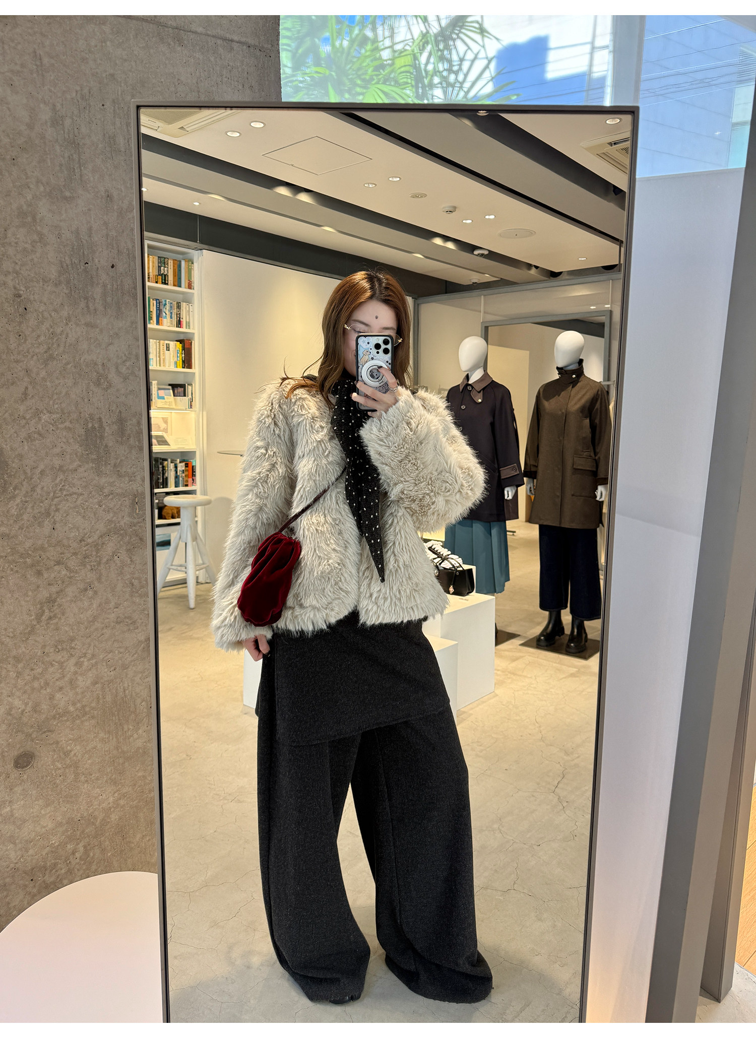 LelyMooch レイヤード風 ワイドパンツ  LEM283