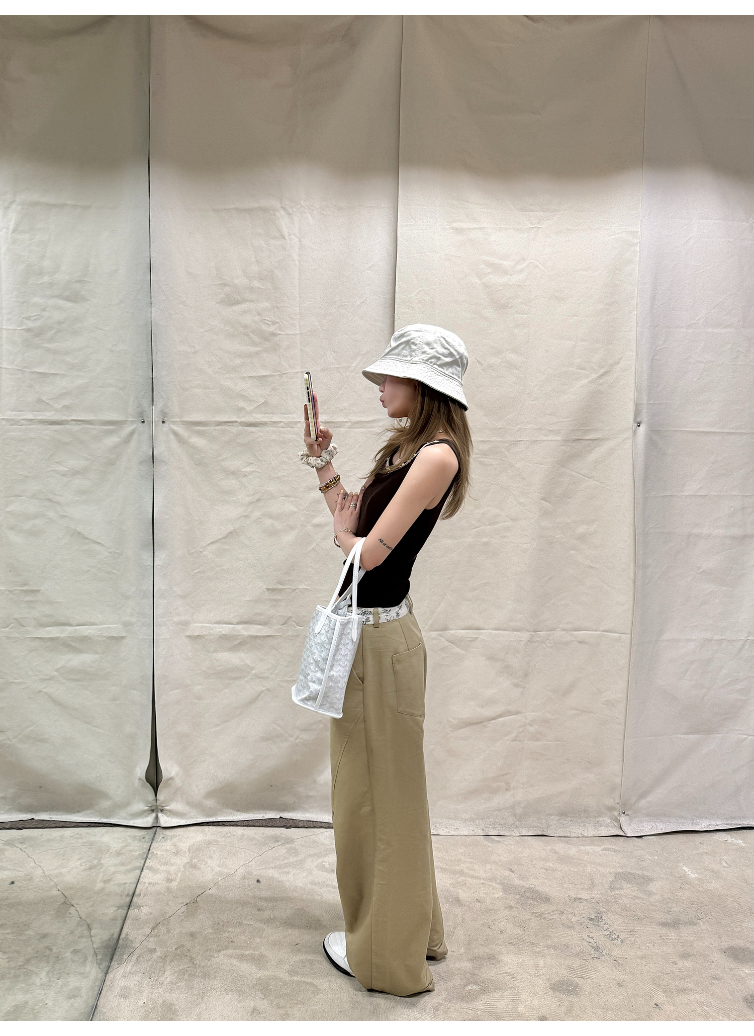 LelyMooch 黄金比カットチノパン  LEM174