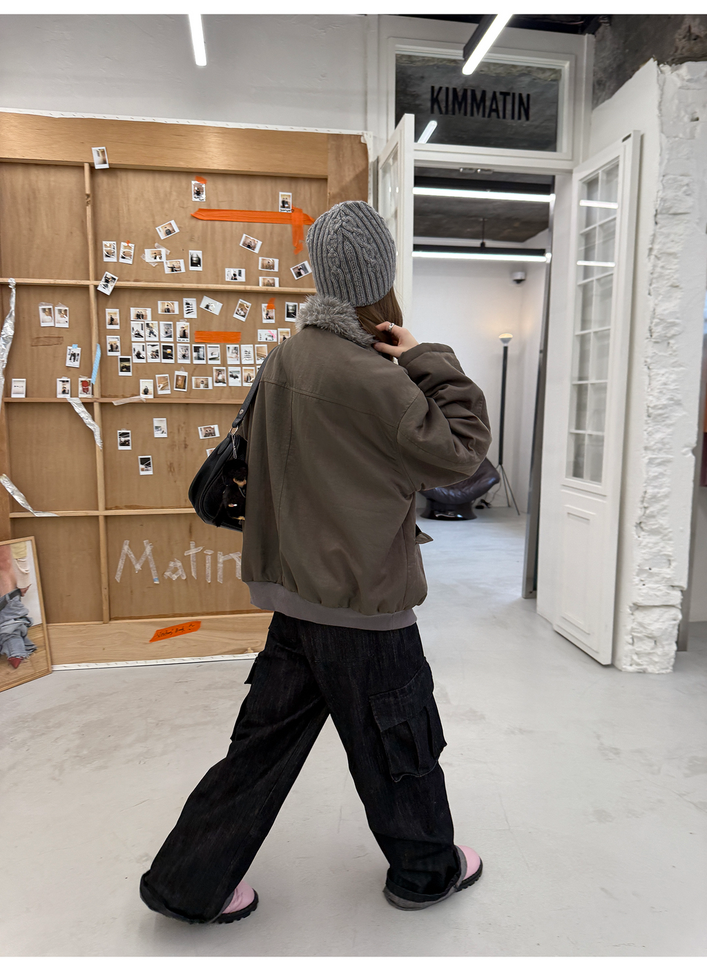 LelyMooch エコファーライナー付きモッズコート　LEM259