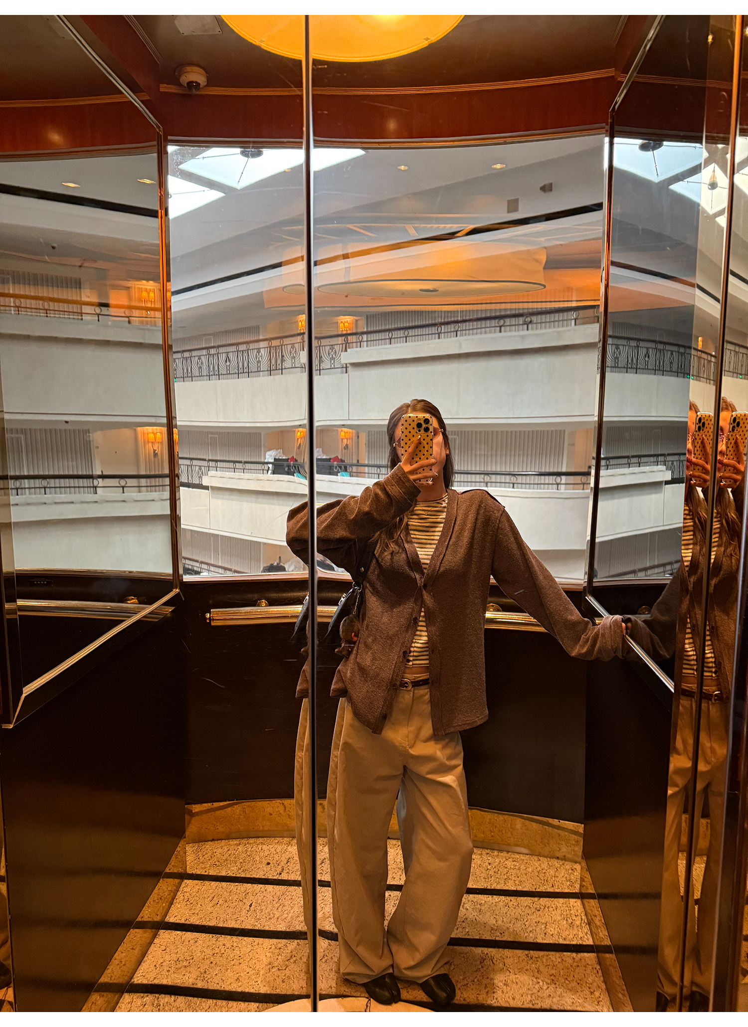 LelyMooch ウォッシュ加工×スタッズワイドパンツ　LEM243