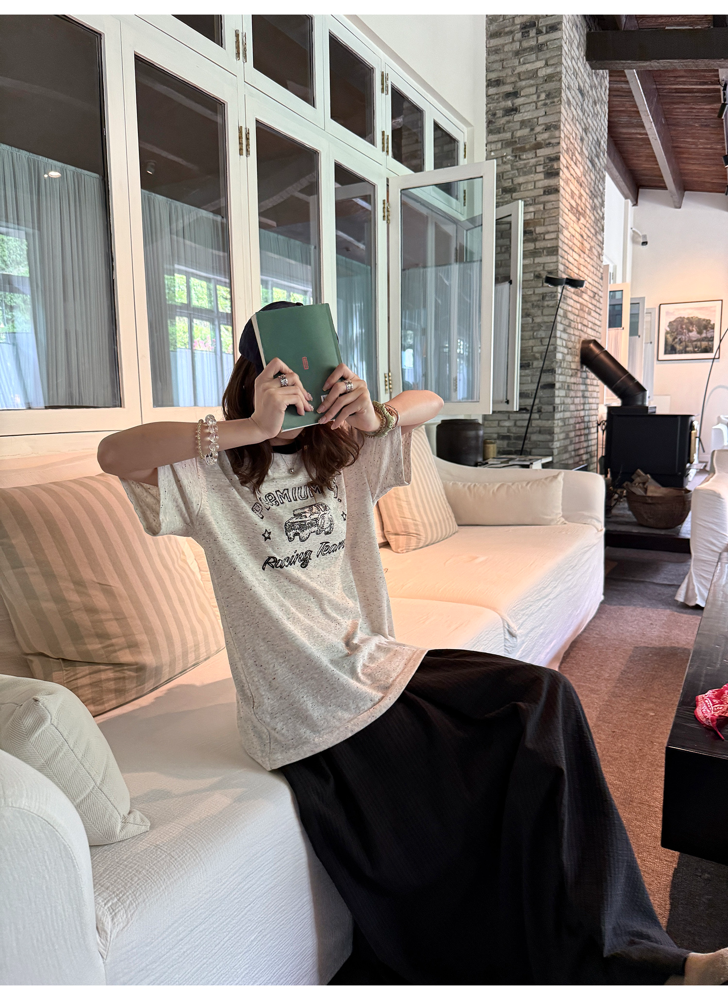 LelyMooch カラーポイントTシャツ  LEM207