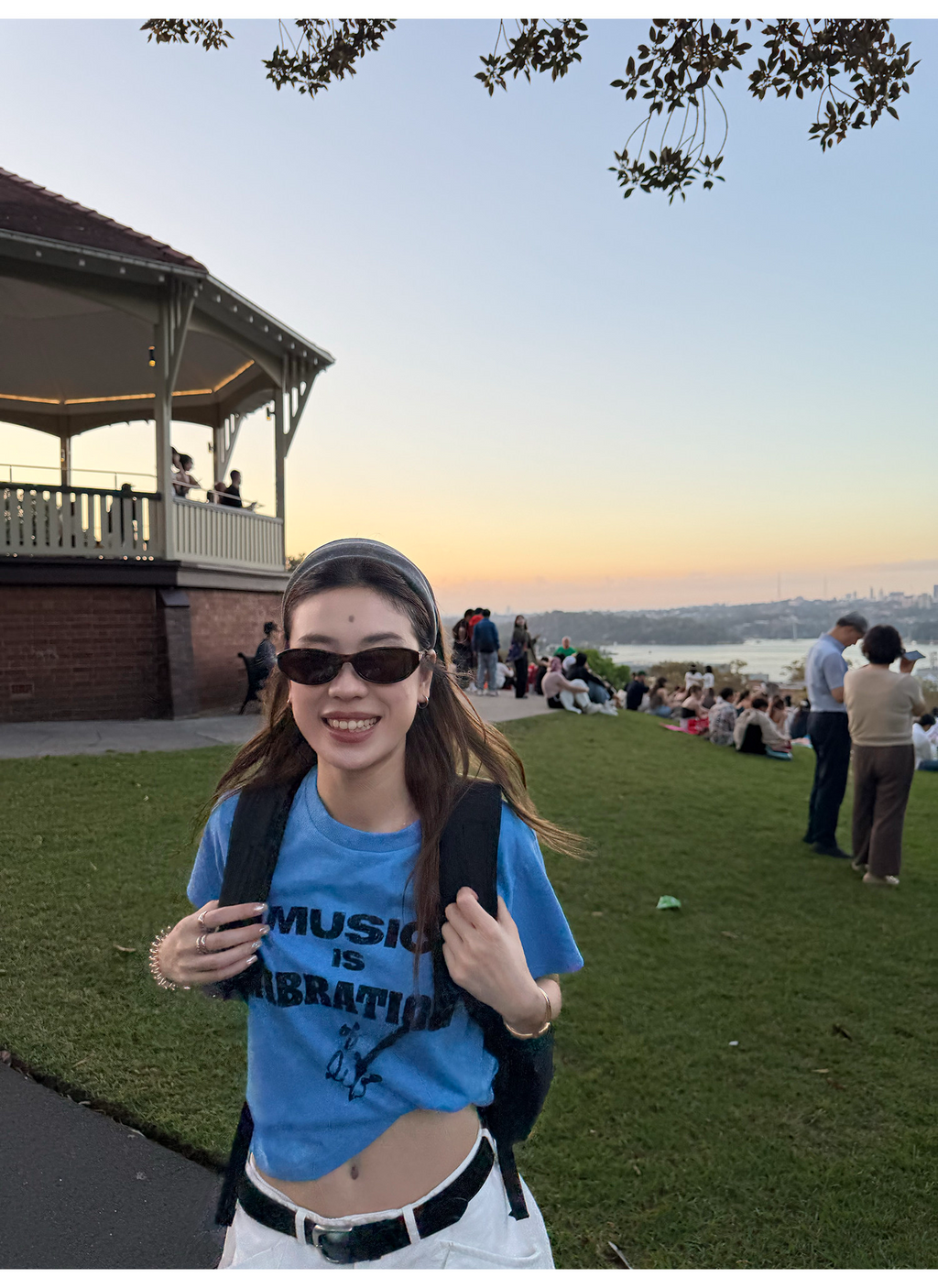 LelyMooch 配色ロゴプリント×ヴィンテージ風  スラブ綿麻 半袖Tシャツ  LEM331
