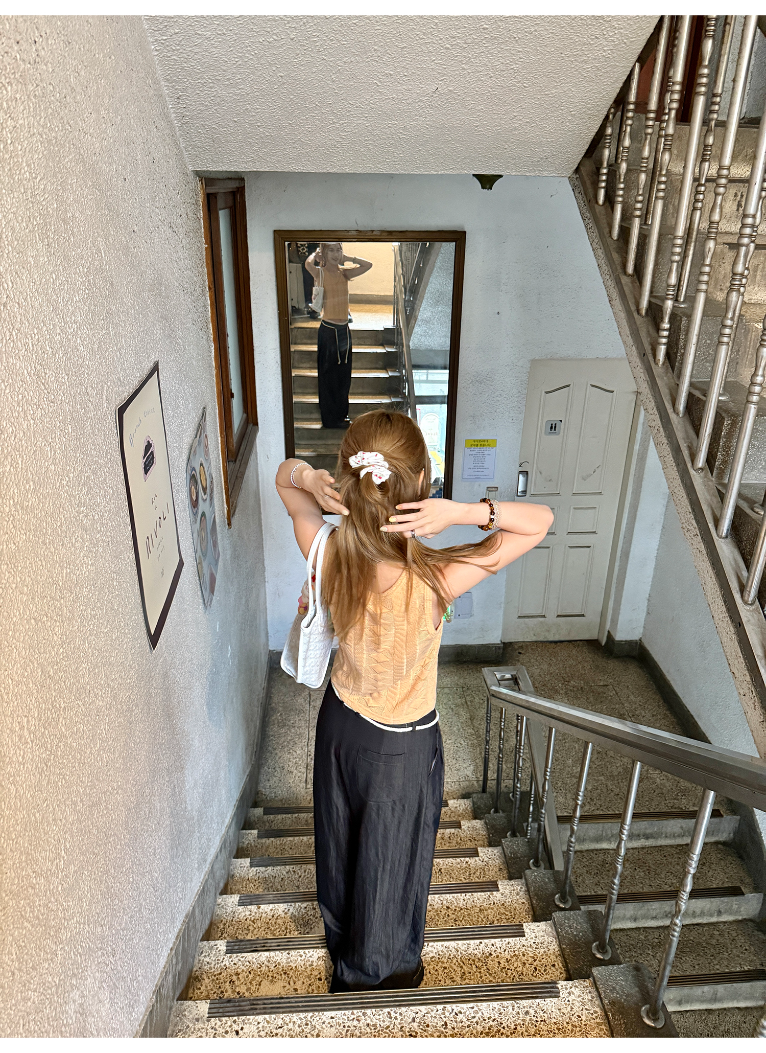 LelyMooch リボン付とろみパンツ　LEM167