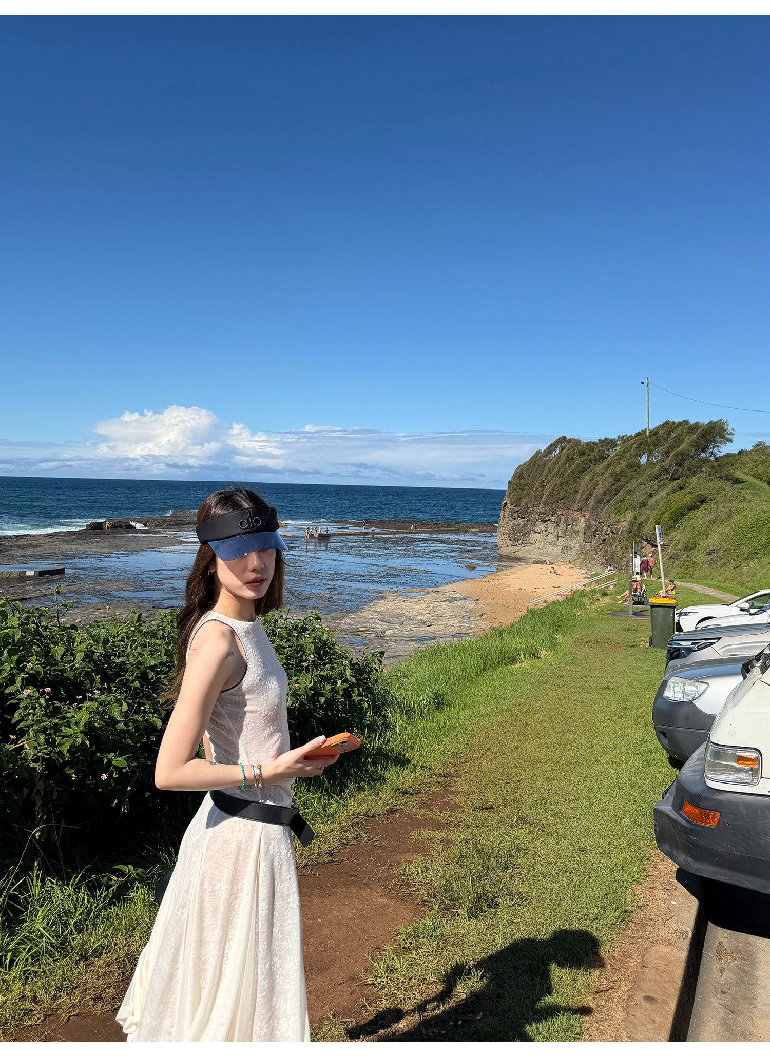 LelyMooch 大人ナチュラル 透け感ジャガード ノースリワンピ  LEM340