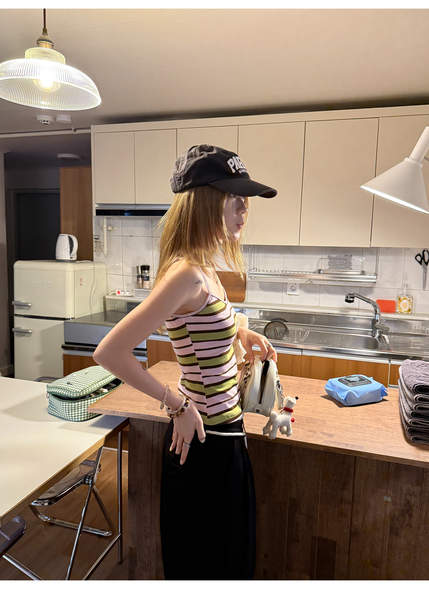 LelyMooch グァバ・ストライプキャミ  LEM164