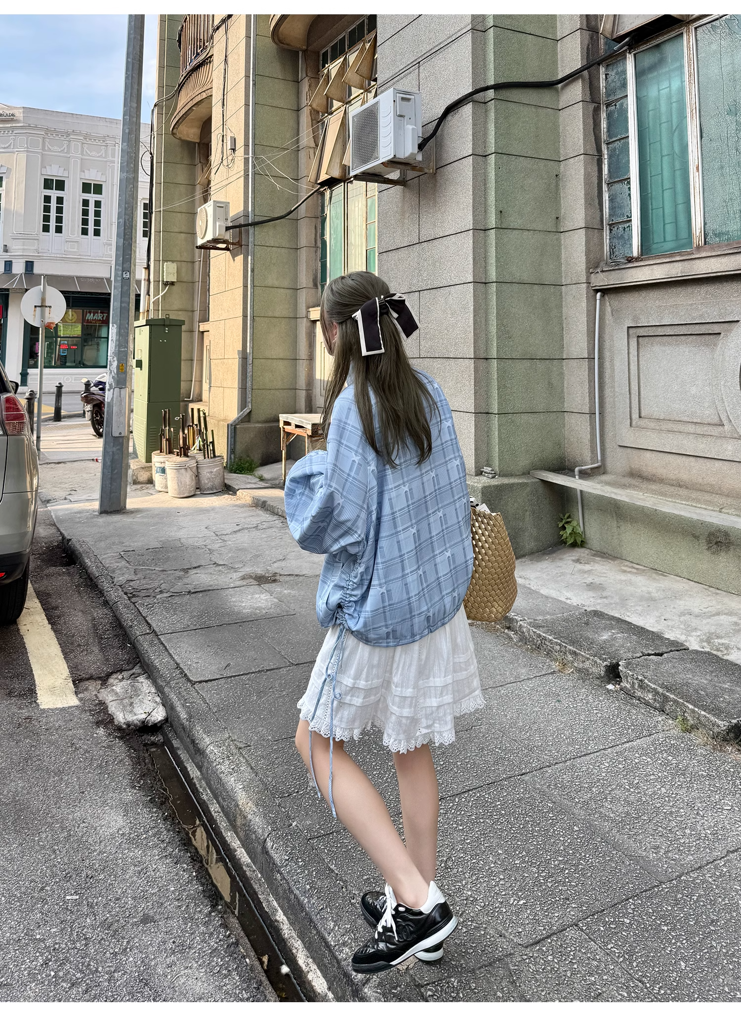 LelyMooch  白 スカート ミニ 透け防止  LEM105