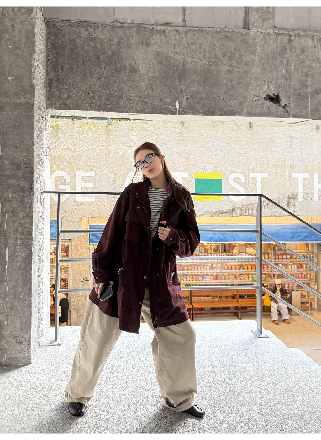 LelyMooch ゆるっとフリースワークジャケット  LEM242