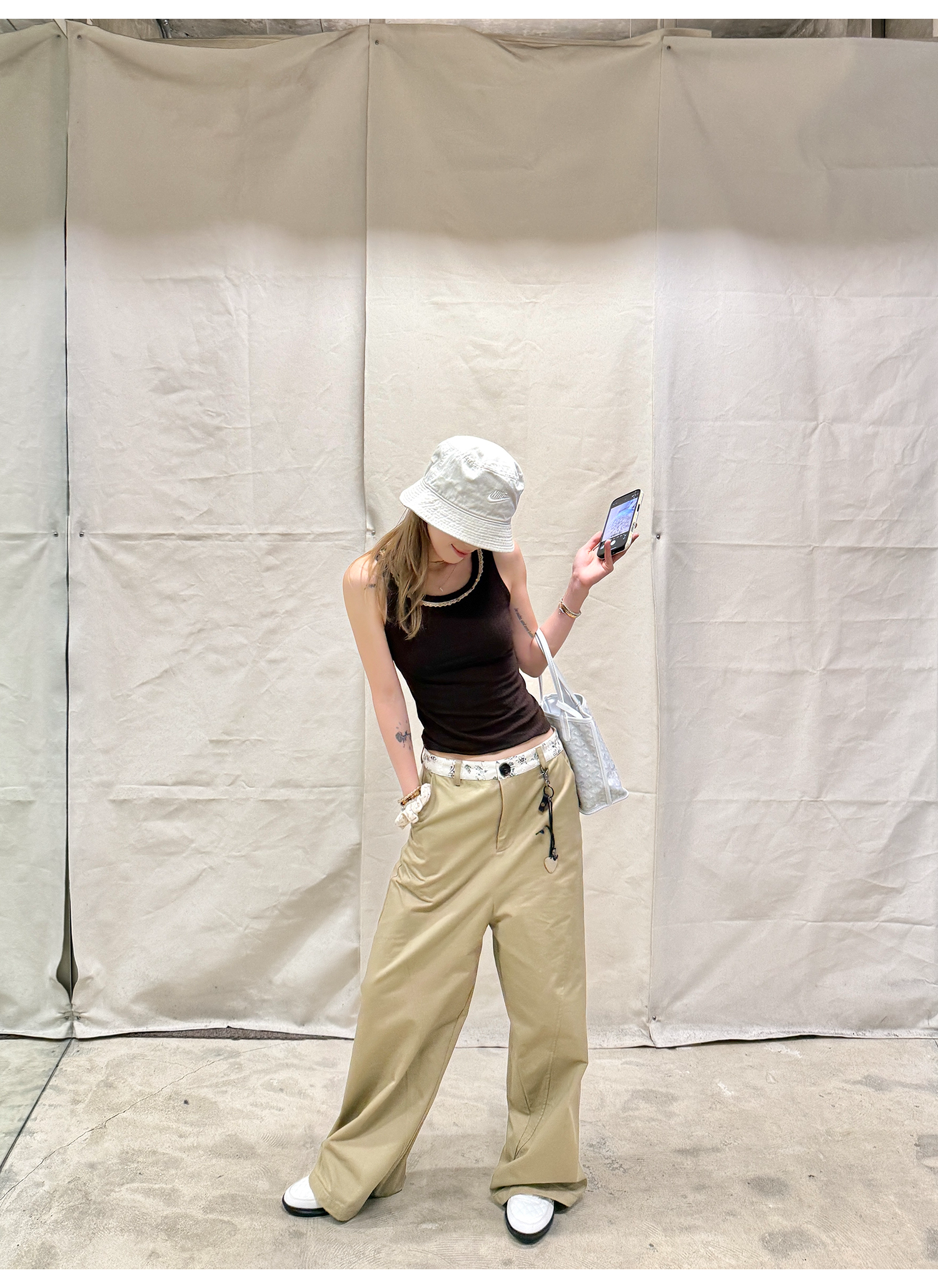 LelyMooch 黄金比カットチノパン  LEM174