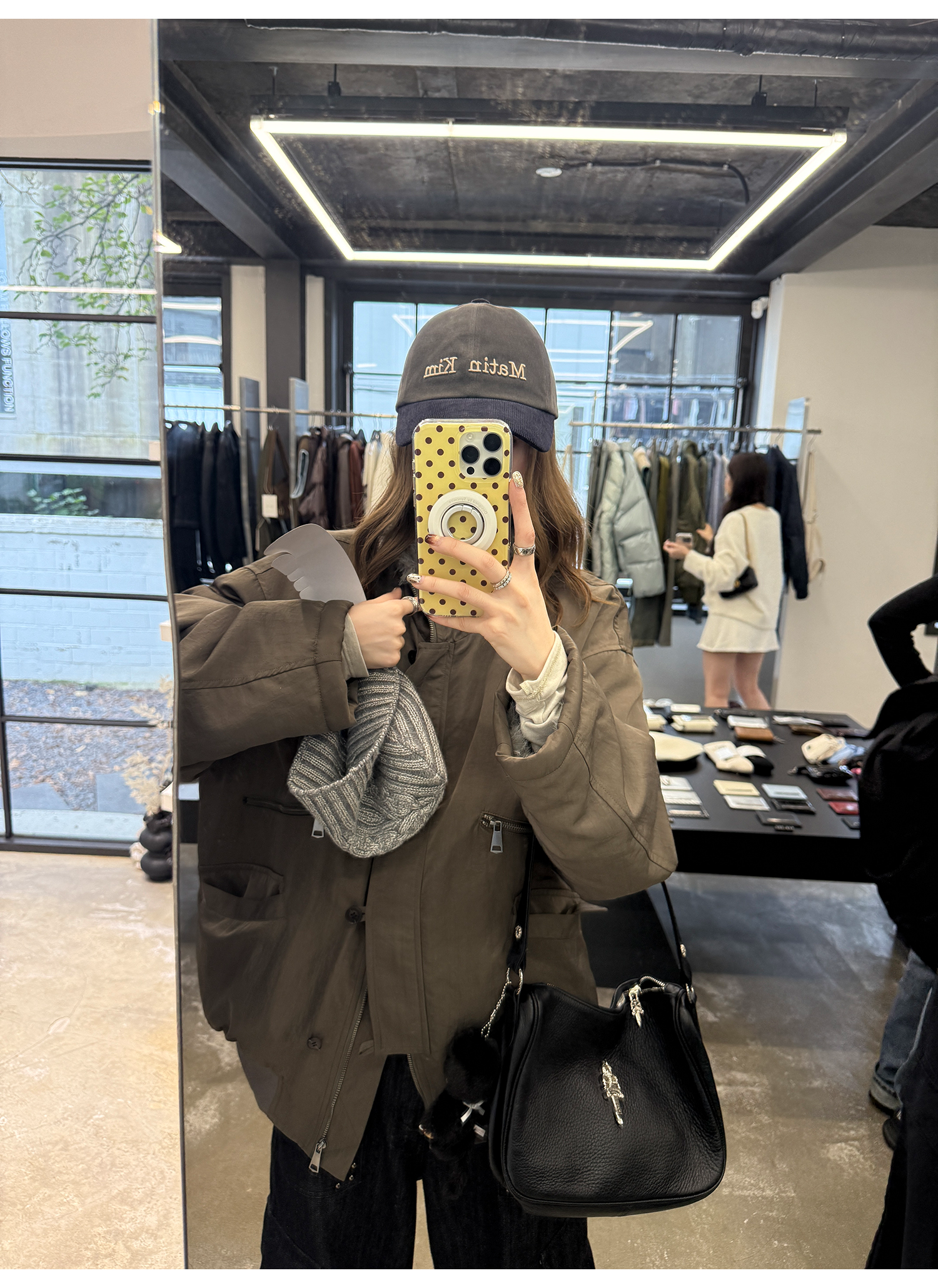 LelyMooch エコファーライナー付きモッズコート　LEM259