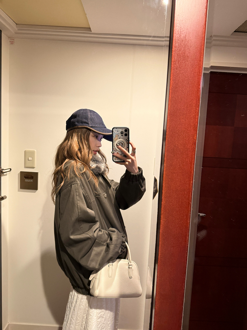 LelyMooch 2種類の襟を自由に切り替え・中綿ジャケット  LEM282