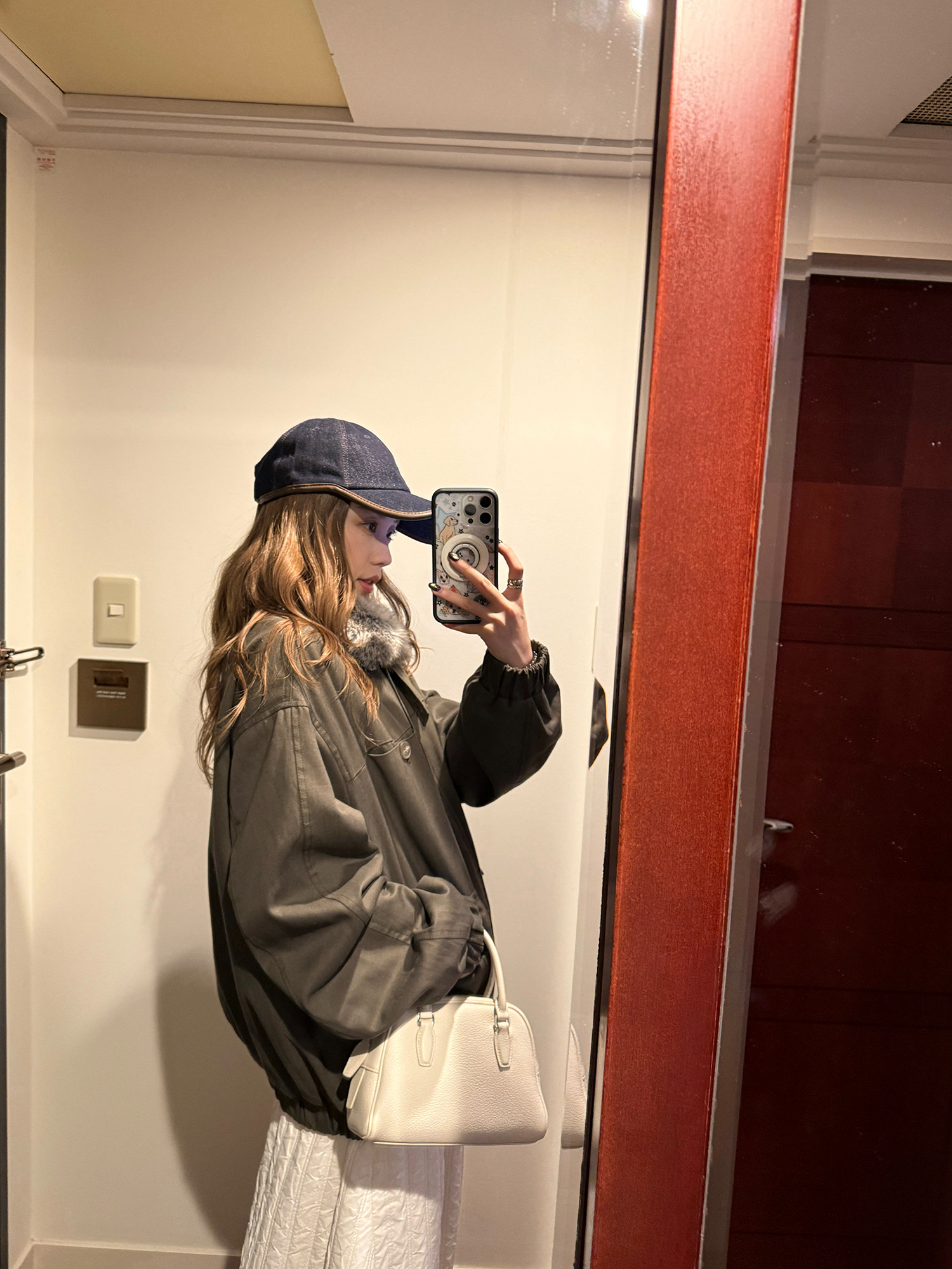 LelyMooch 2種類の襟を自由に切り替え・中綿ジャケット  LEM282