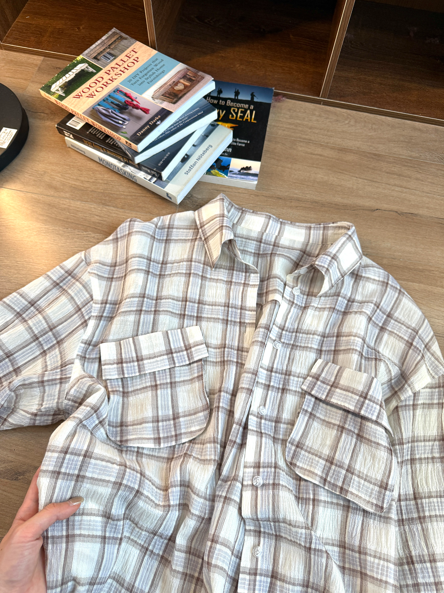 LelyMooch シアーチェックシャツ｜長袖  LEM197