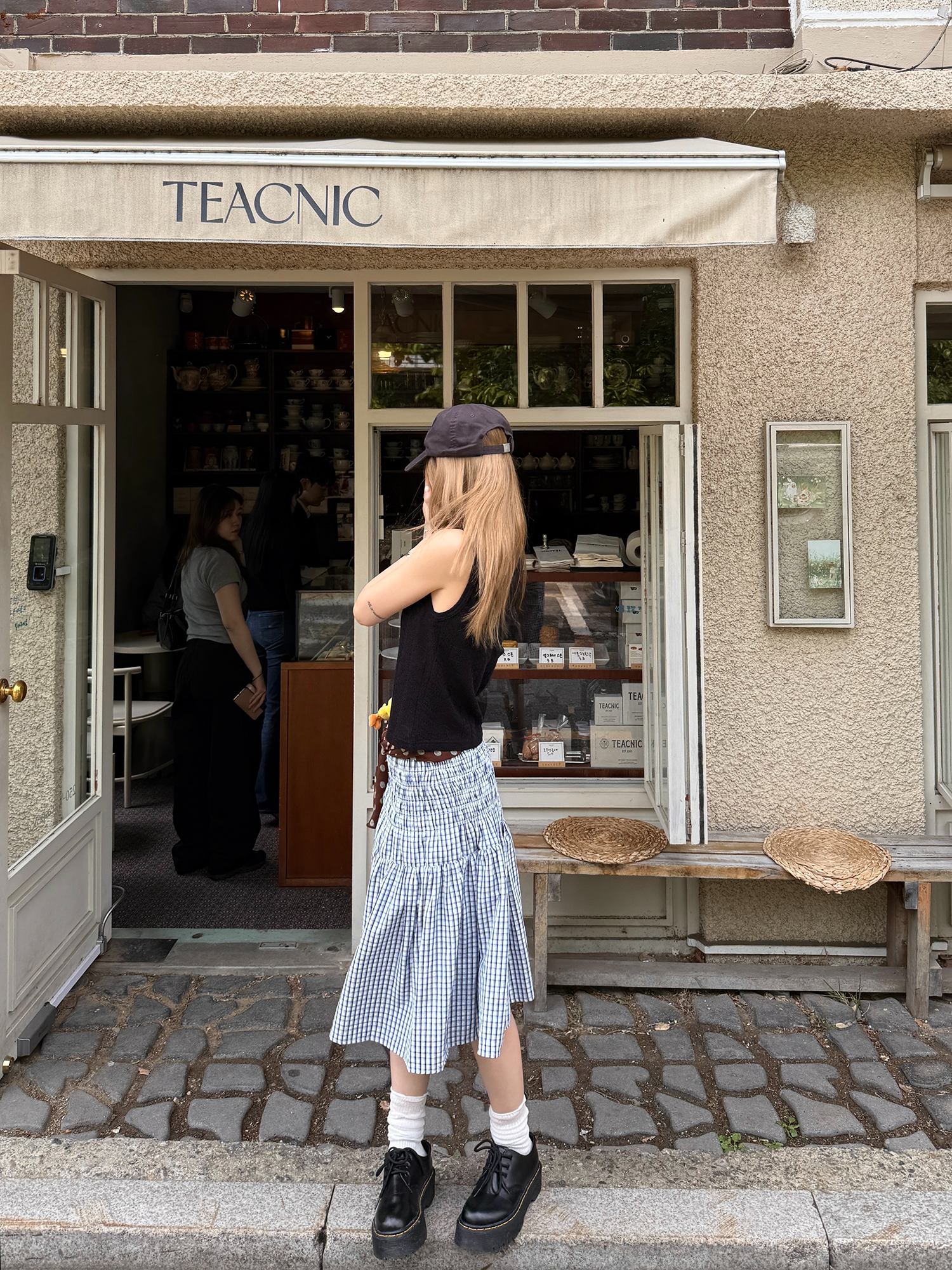 LelyMooch 2WAYギンガム スカート／チューブトップ  LEM176