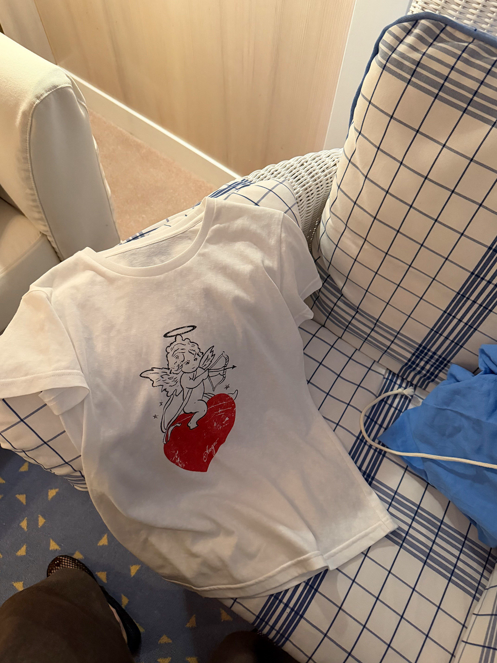 LelyMooch キューピッドプリントTシャツ  LEM397