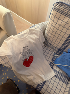 LelyMooch キューピッドプリントTシャツ  LEM397
