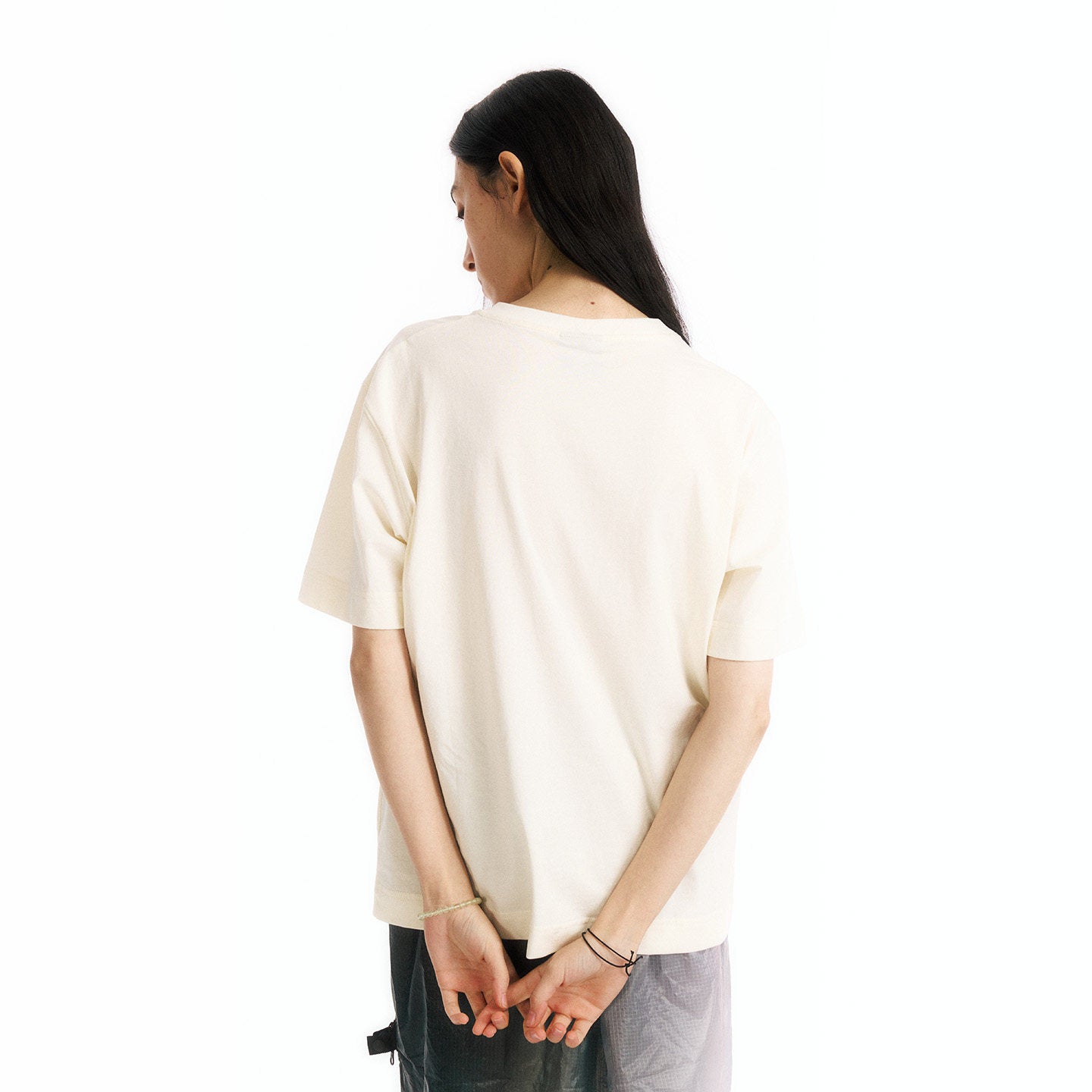 ヘンリーネック 半袖Tシャツ隠しポケット付き  LOM065
