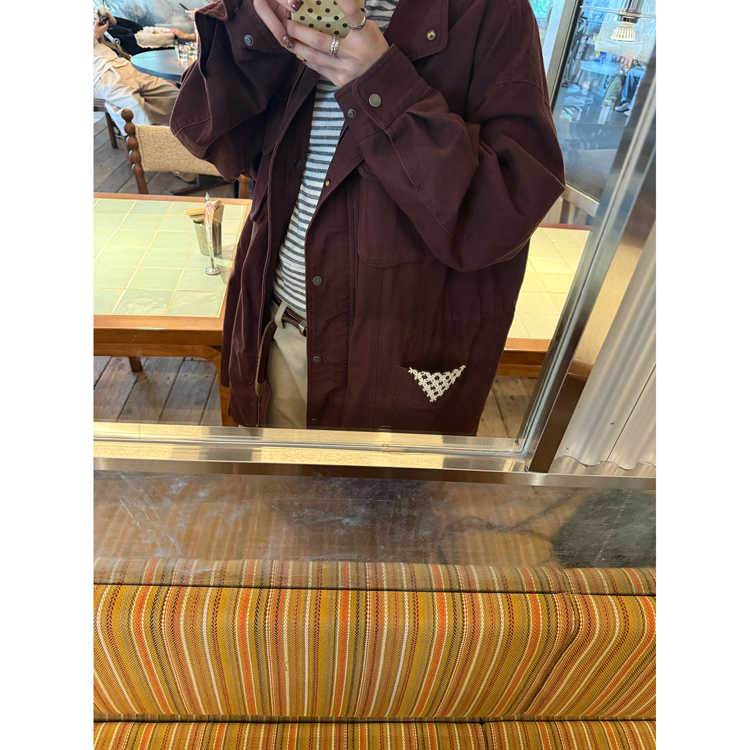 LelyMooch ゆるっとフリースワークジャケット  LEM242