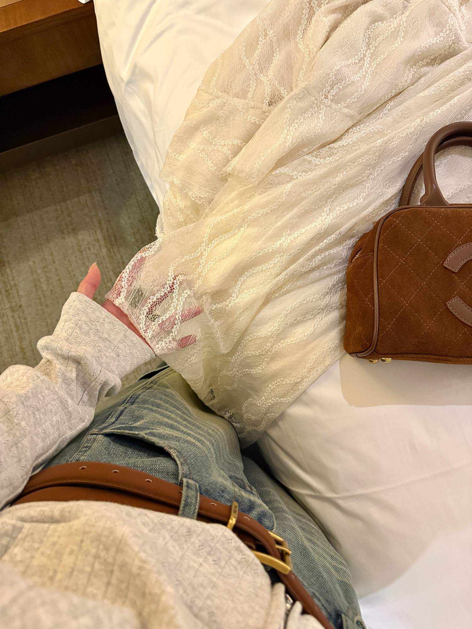 LelyMooch 3段レーススカート フェミニン  LEM220