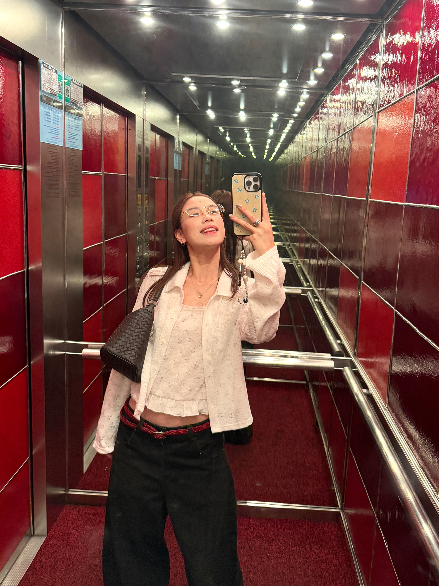 LelyMooch ニットカーデ＆レースキャミセット  LEM209