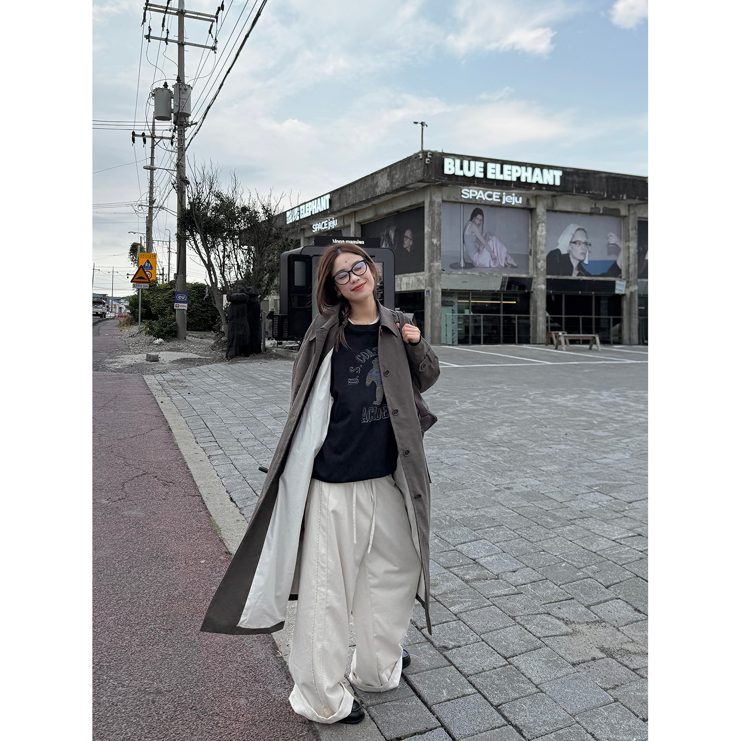 LelyMooch くまプリント古着風スウェット  LEM231