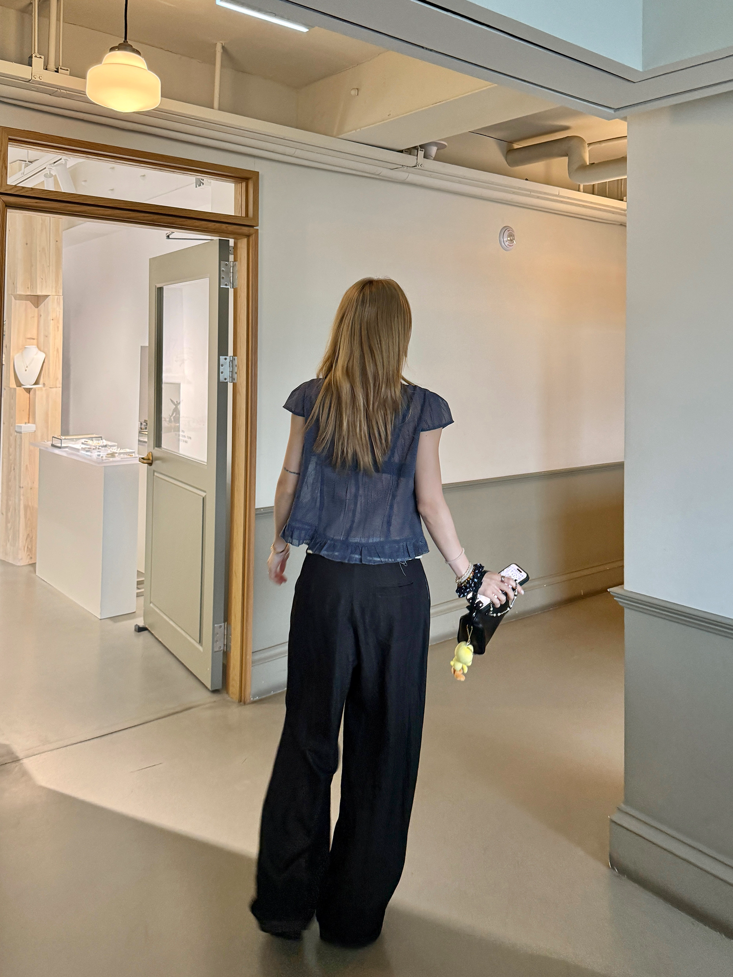 LelyMooch リボン付とろみパンツ　LEM167