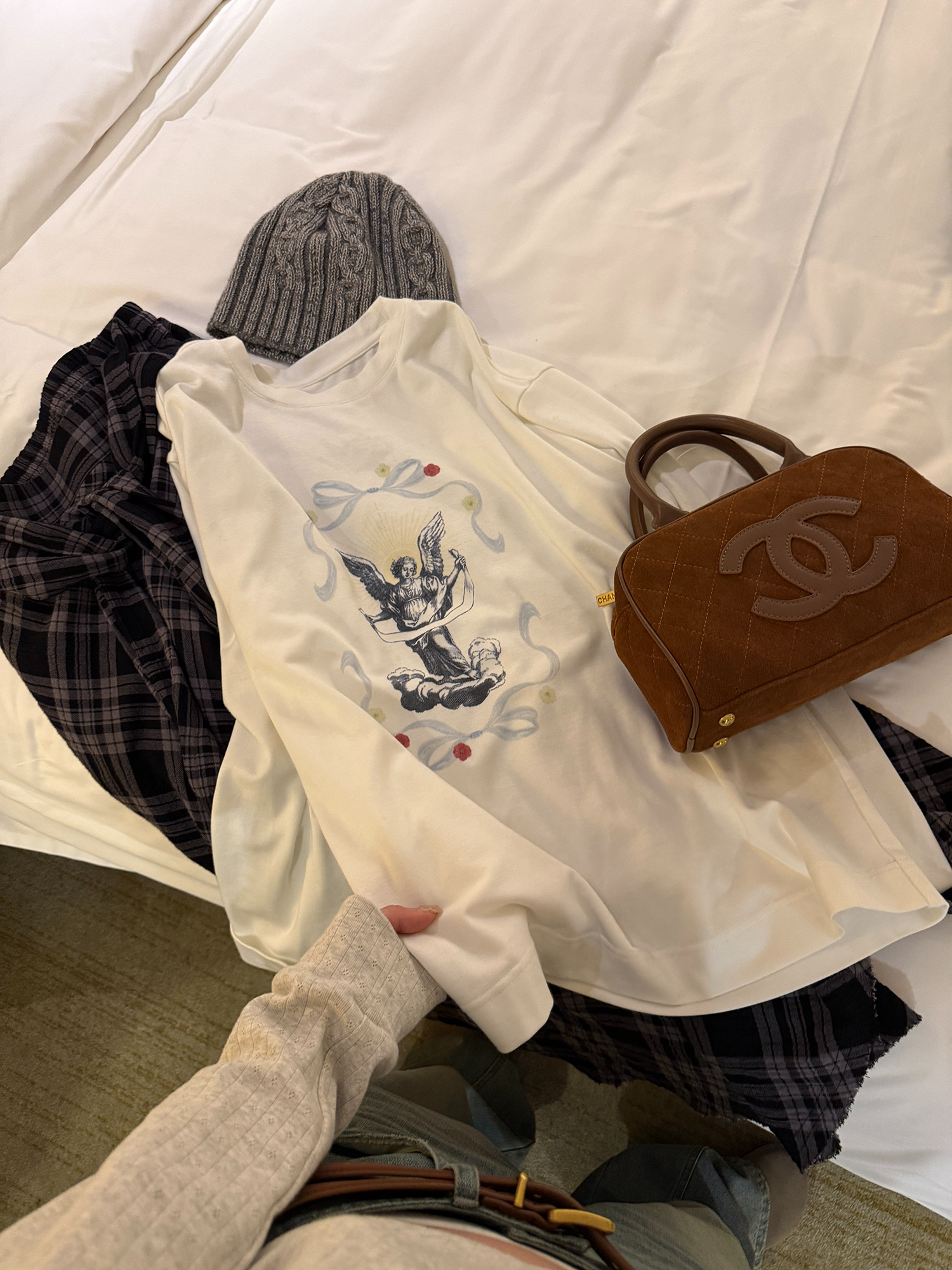 LelyMooch ゆったり長袖プリントT  LEM223