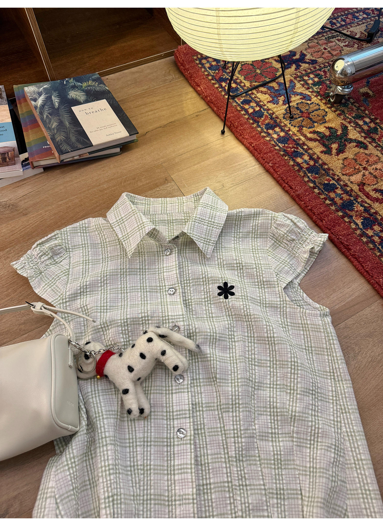 LelyMooch フリル袖ショートシャツ  LEM181