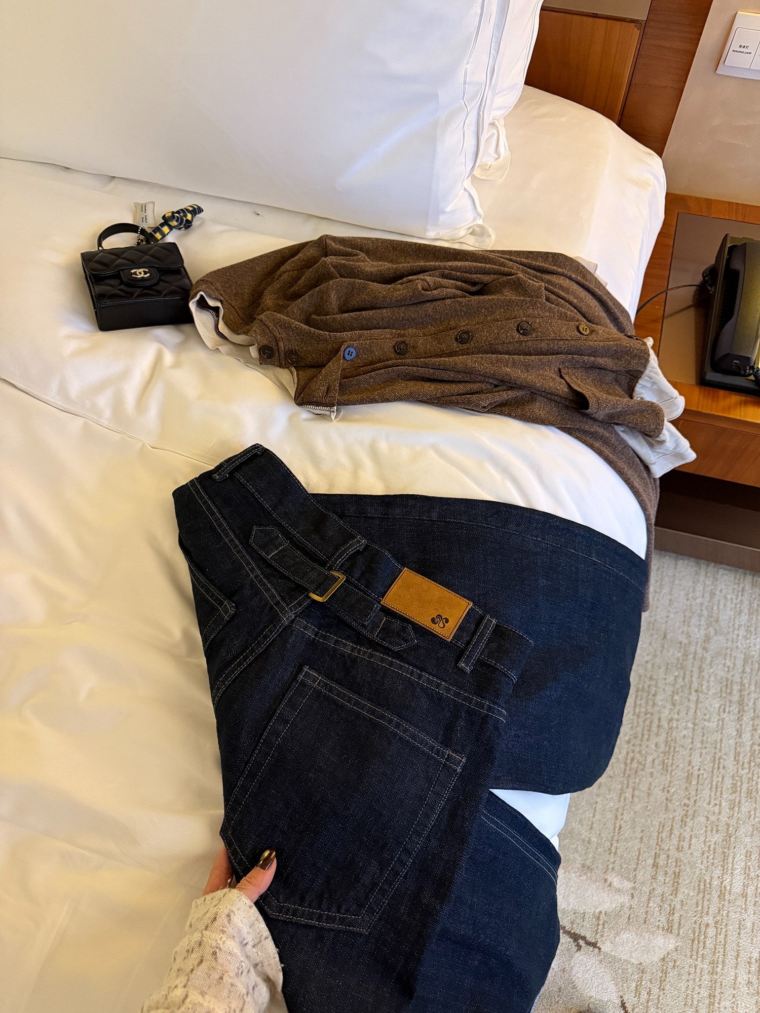 LelyMooch 日本デニム使用 ストレートパンツ  LEM273