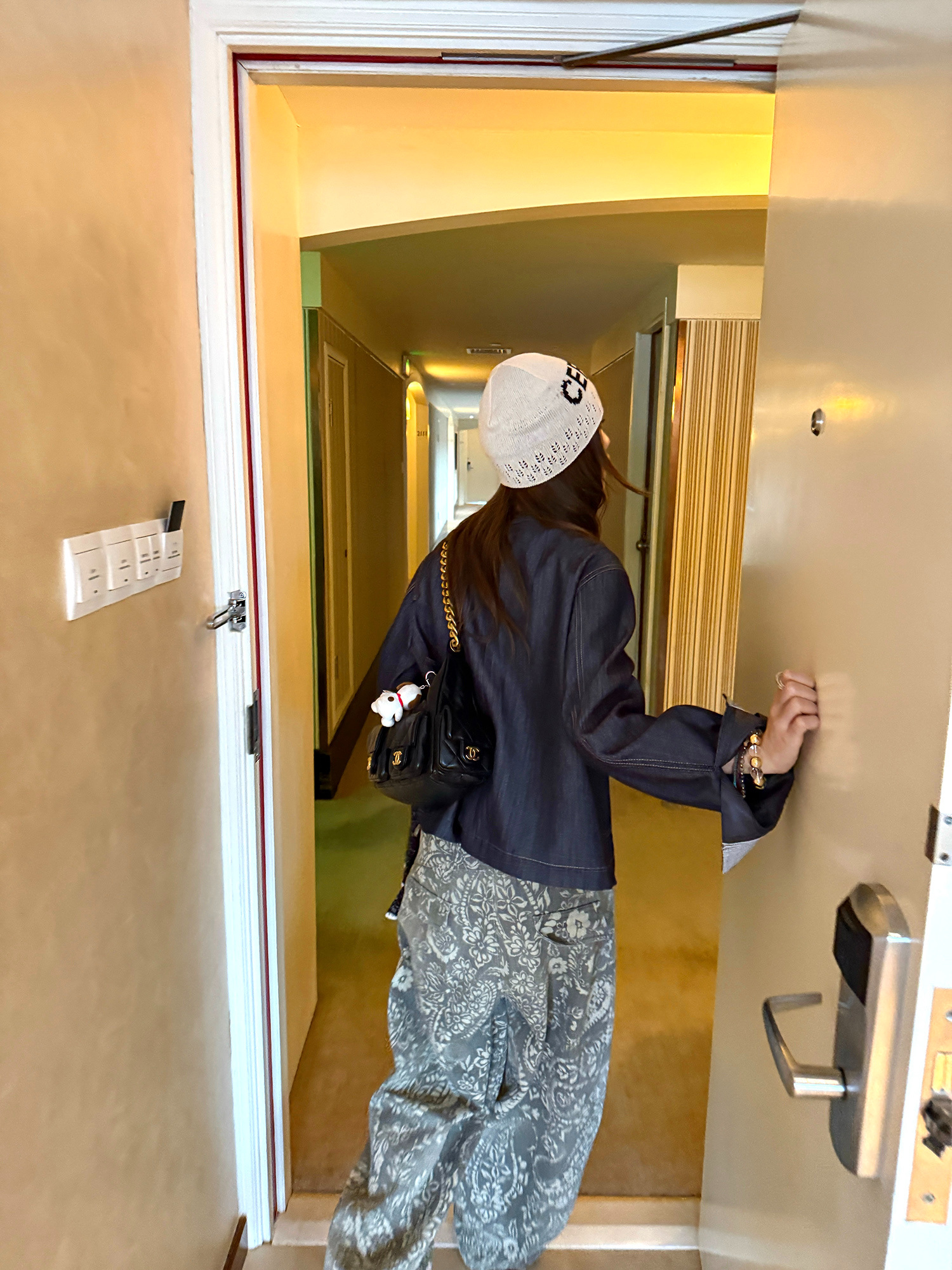 LelyMooch ショート丈 デニム風 ジャケット  LEM222