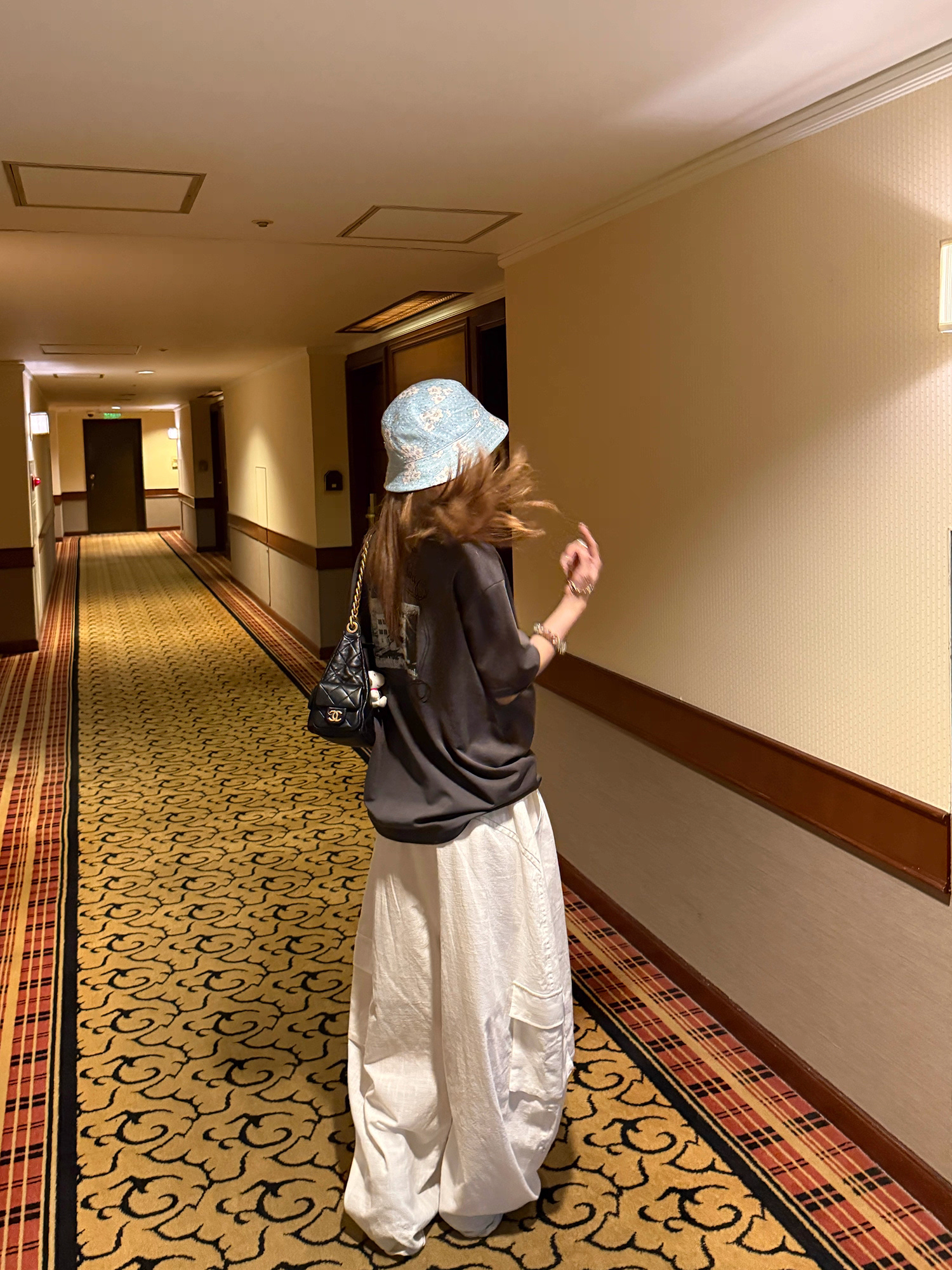 LelyMooch ストリート白ワイルドパンツ  LEM190