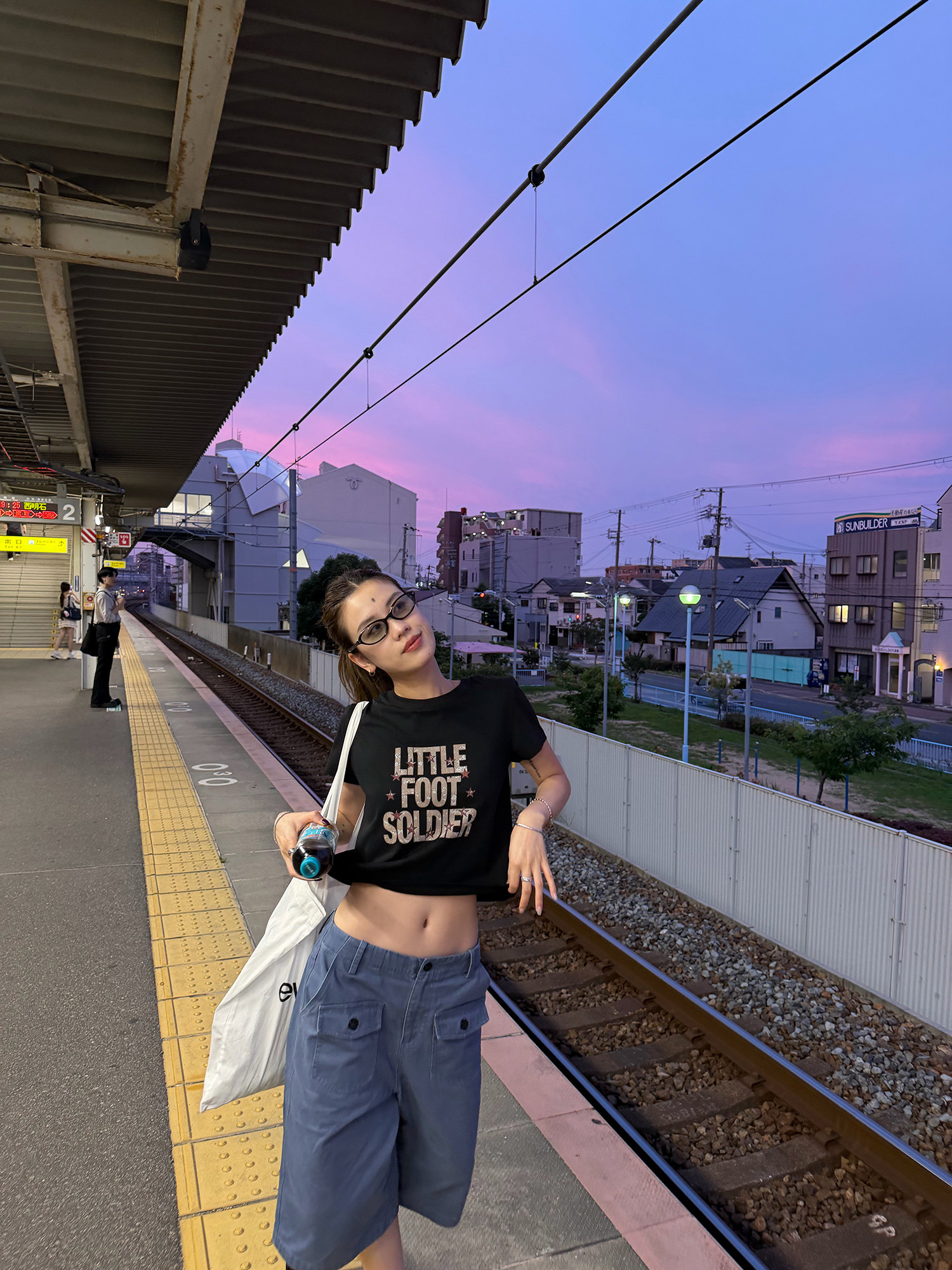 LelyMooch スレートブルー カーゴハーフパンツ  LEM382