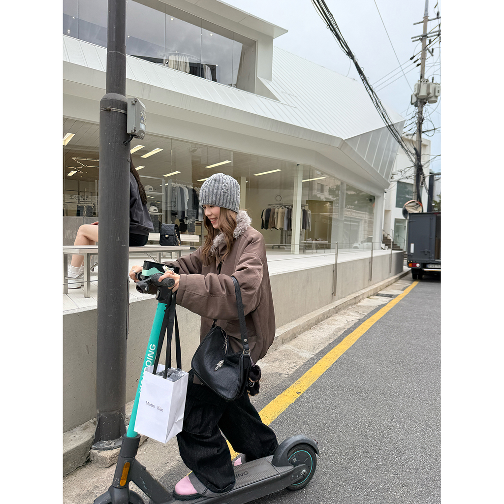 LelyMooch エコファーライナー付きモッズコート　LEM259