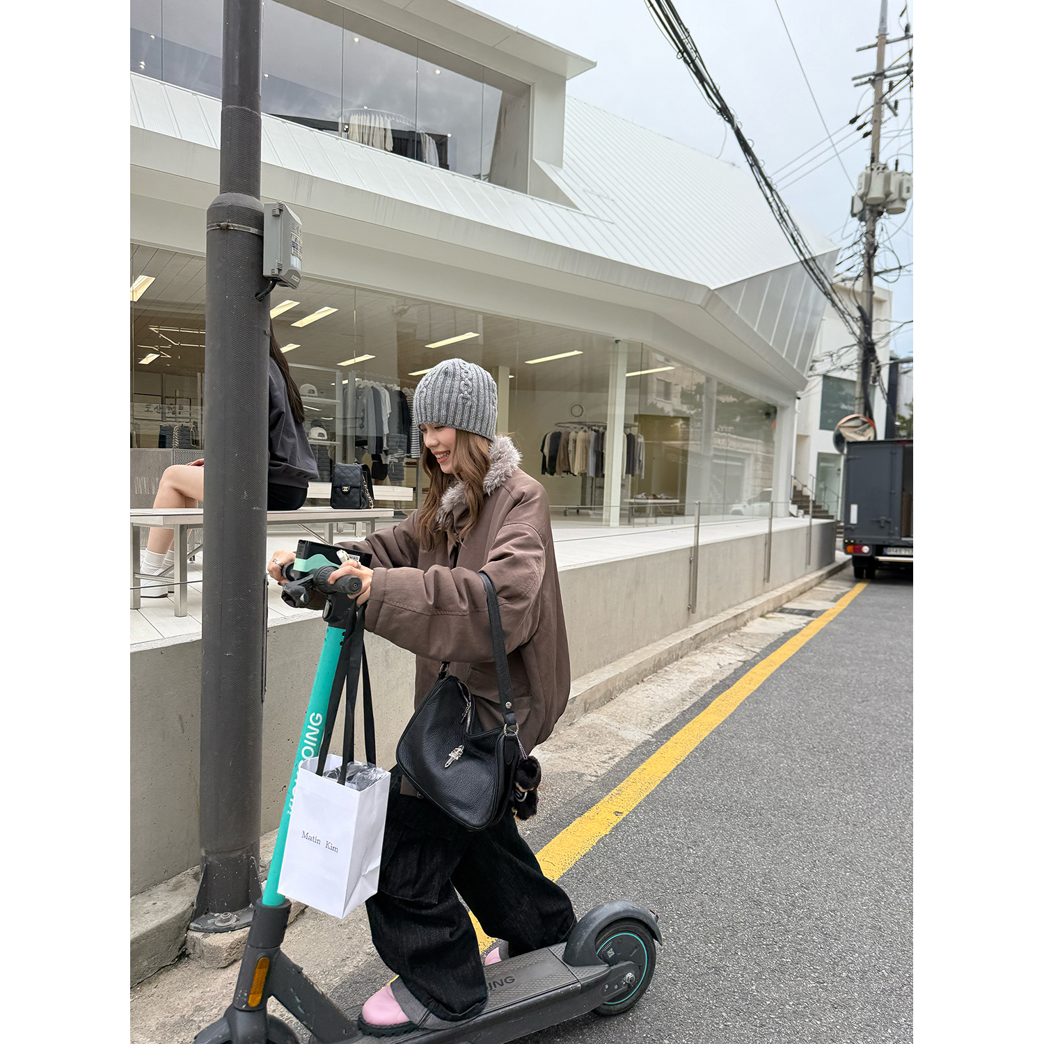 LelyMooch エコファーライナー付きモッズコート　LEM259