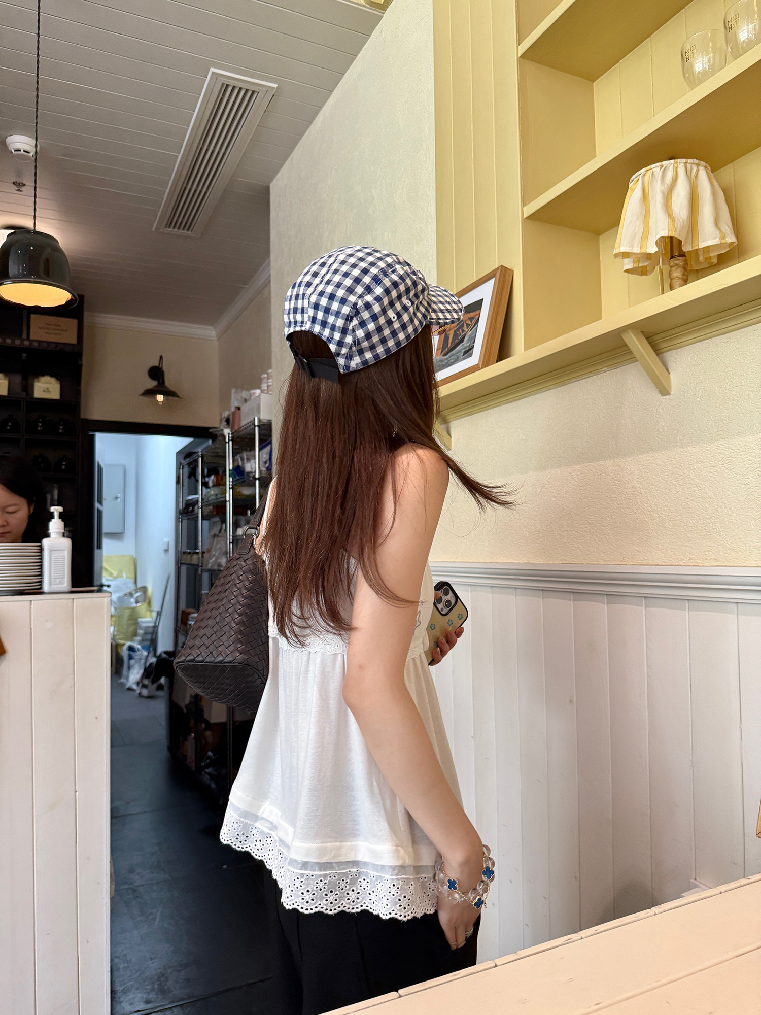 LelyMooch 刺繍入りテンセルキャミ  LEM206