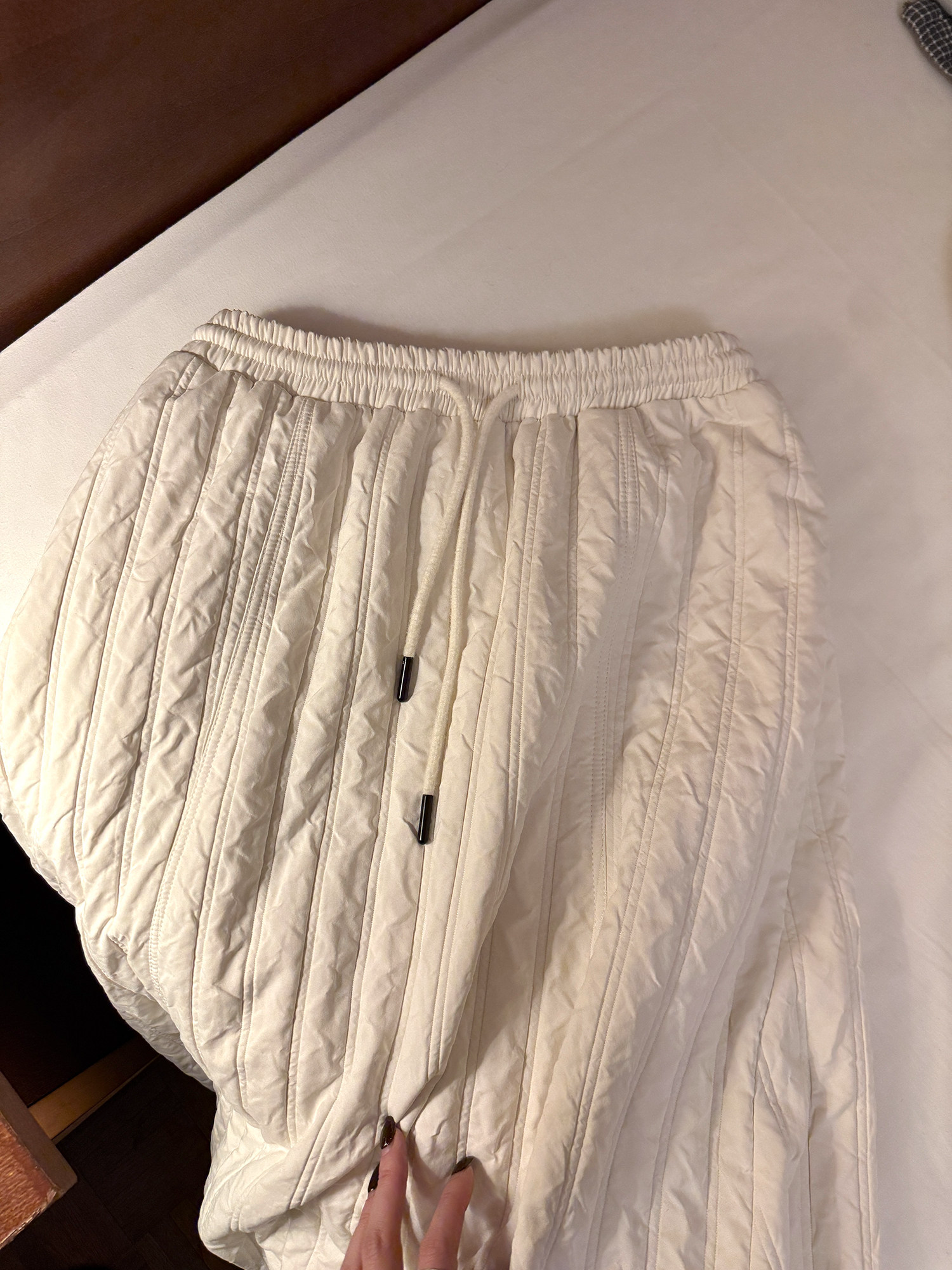 LelyMooch ドロスト ロングスカート シワ感素材 前後差  LEM288