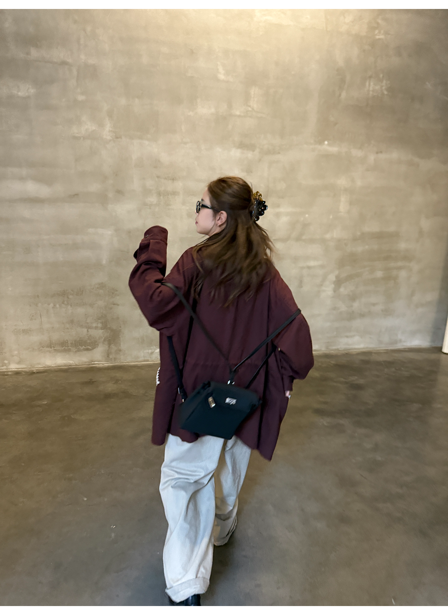 LelyMooch ゆるっとフリースワークジャケット  LEM242