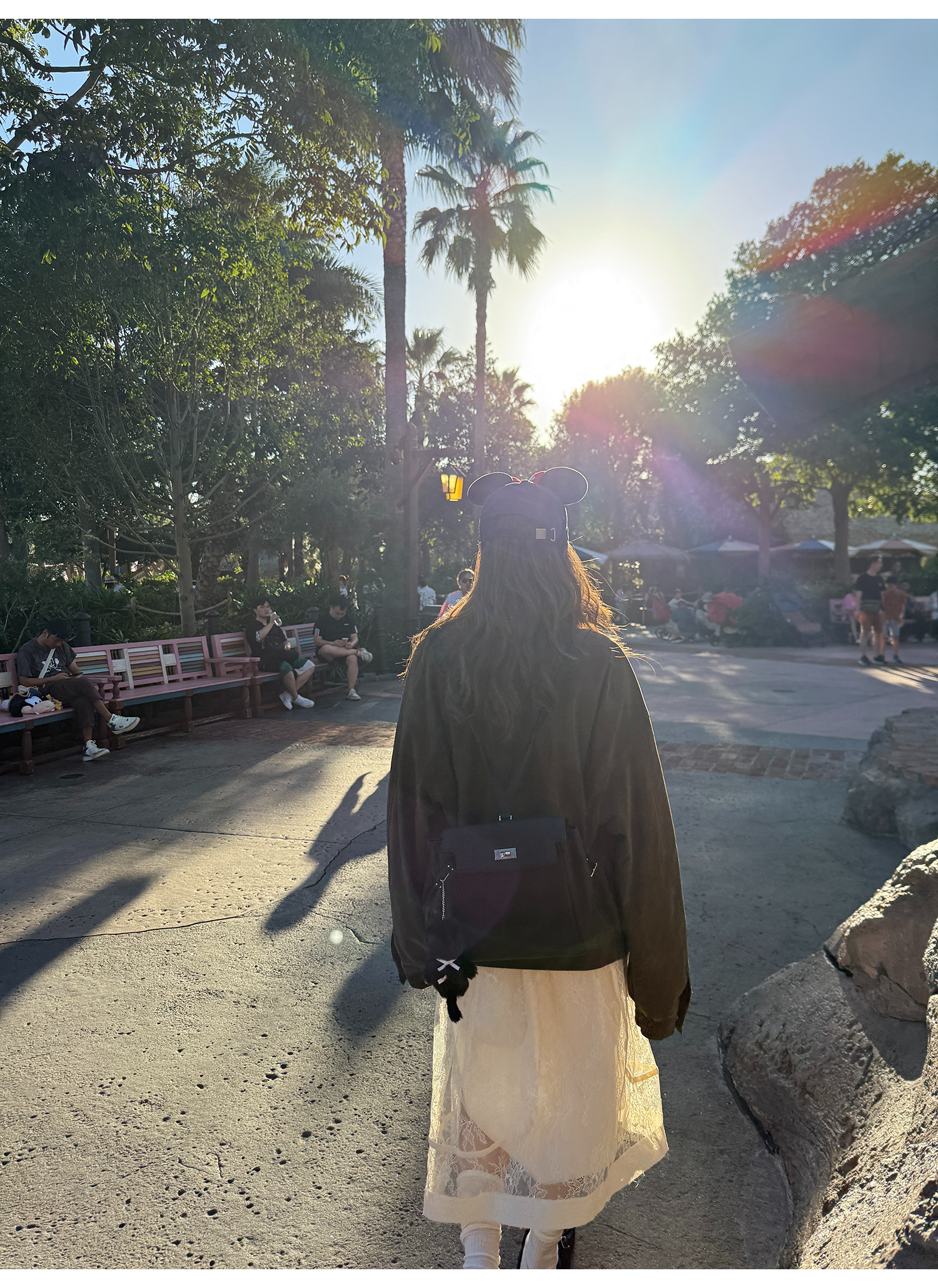 LelyMooch ハリ感レース×ドロストスカート  LEM239