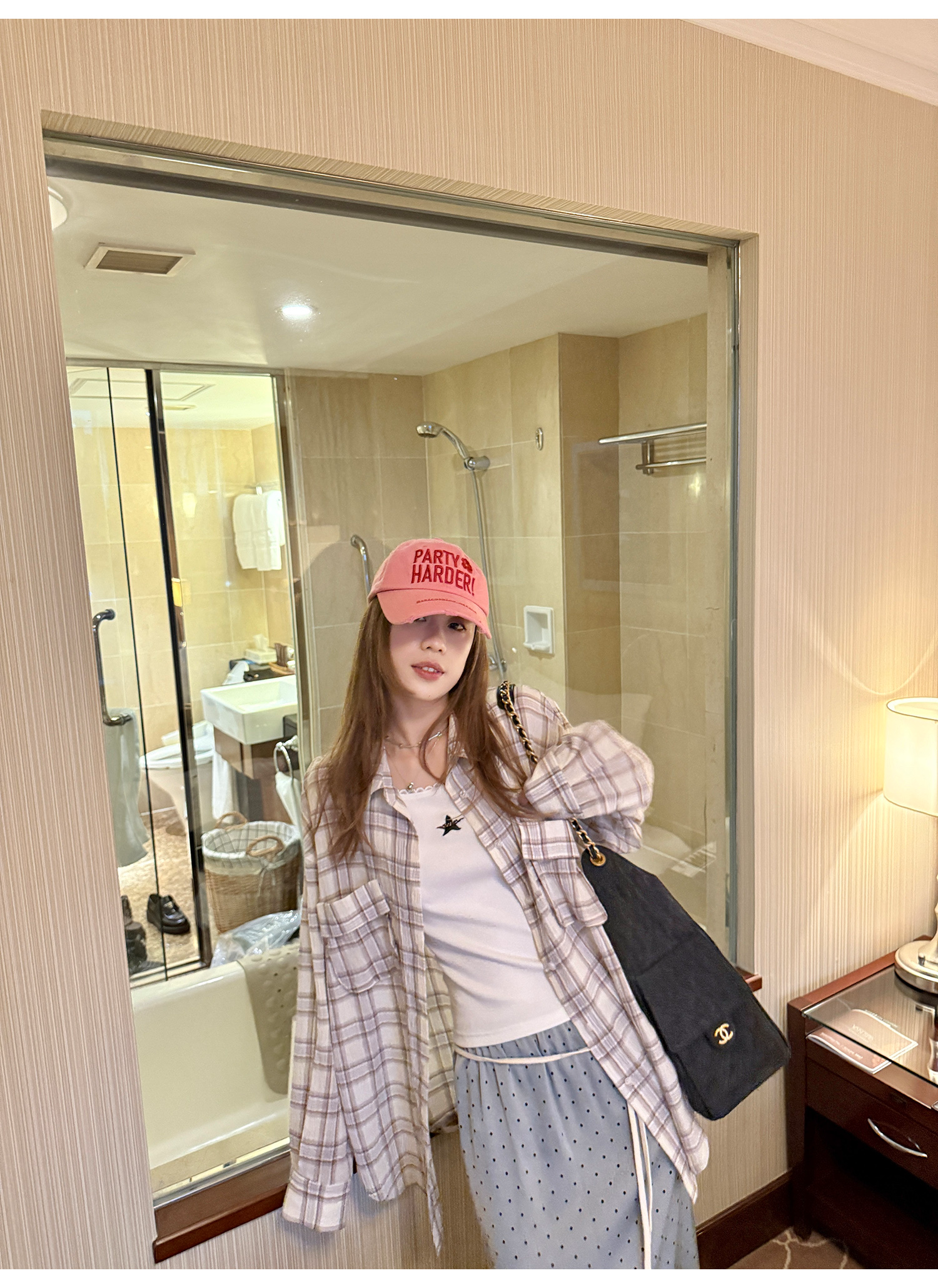 LelyMooch シアーチェックシャツ｜長袖  LEM197