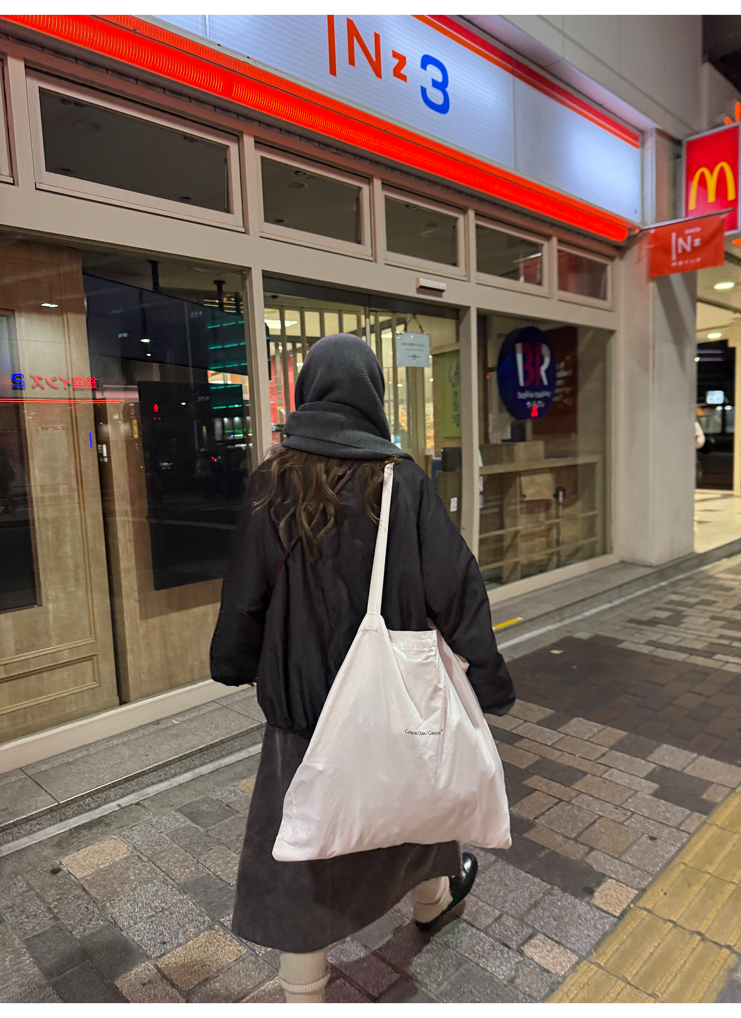 LelyMooch 光沢バイカラーブルゾン｜ボア切替×トグルボタン  LEM280