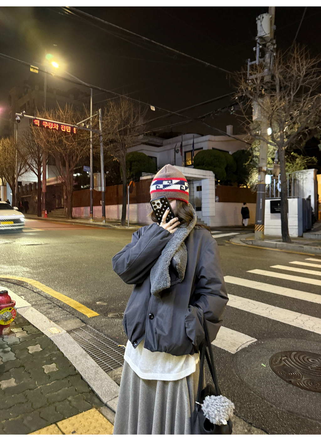 LelyMooch マフラー付き 中綿ブルゾン  LEM306