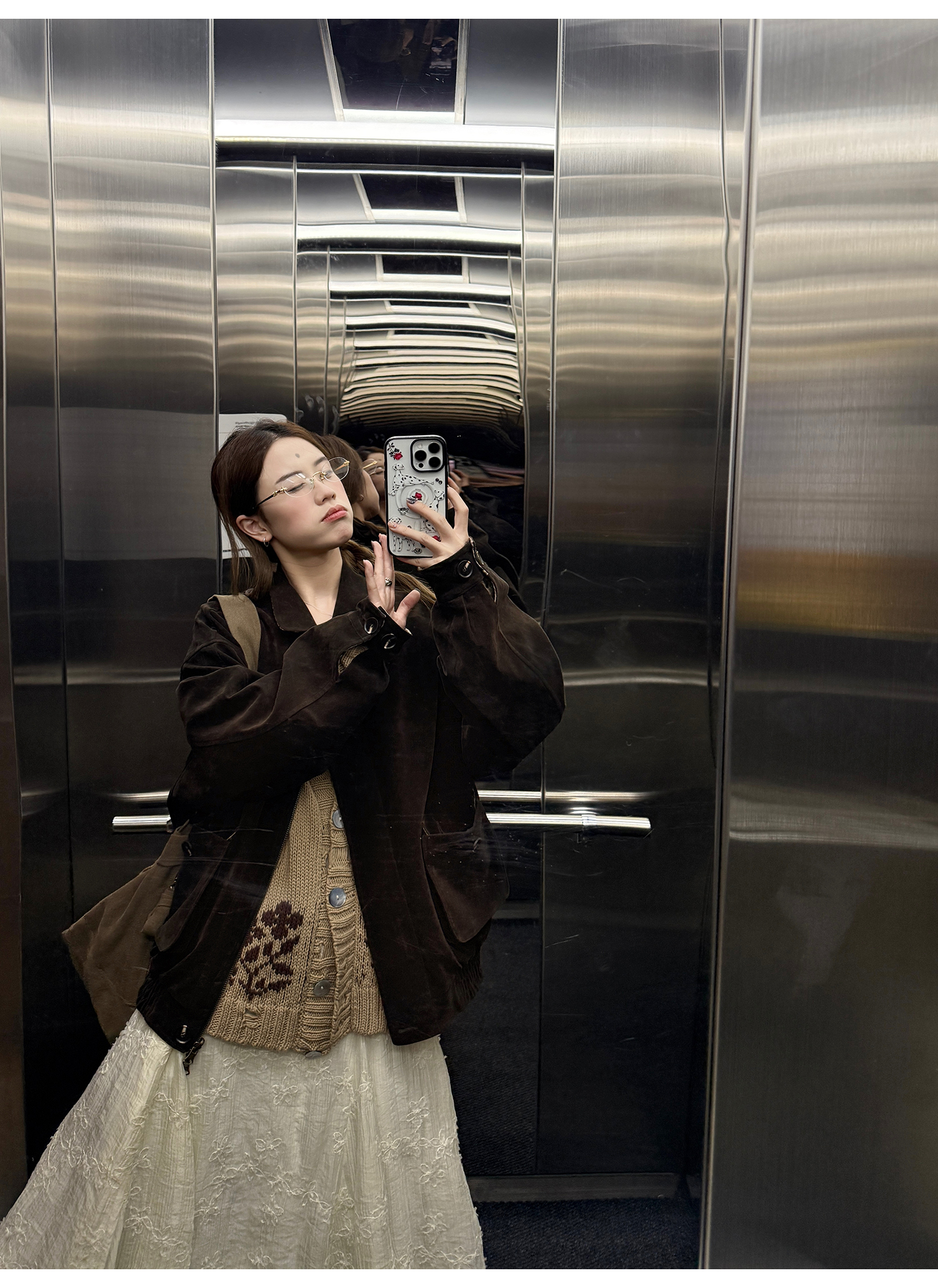 LelyMooch リバーシブルスエードジャケット  LEM250