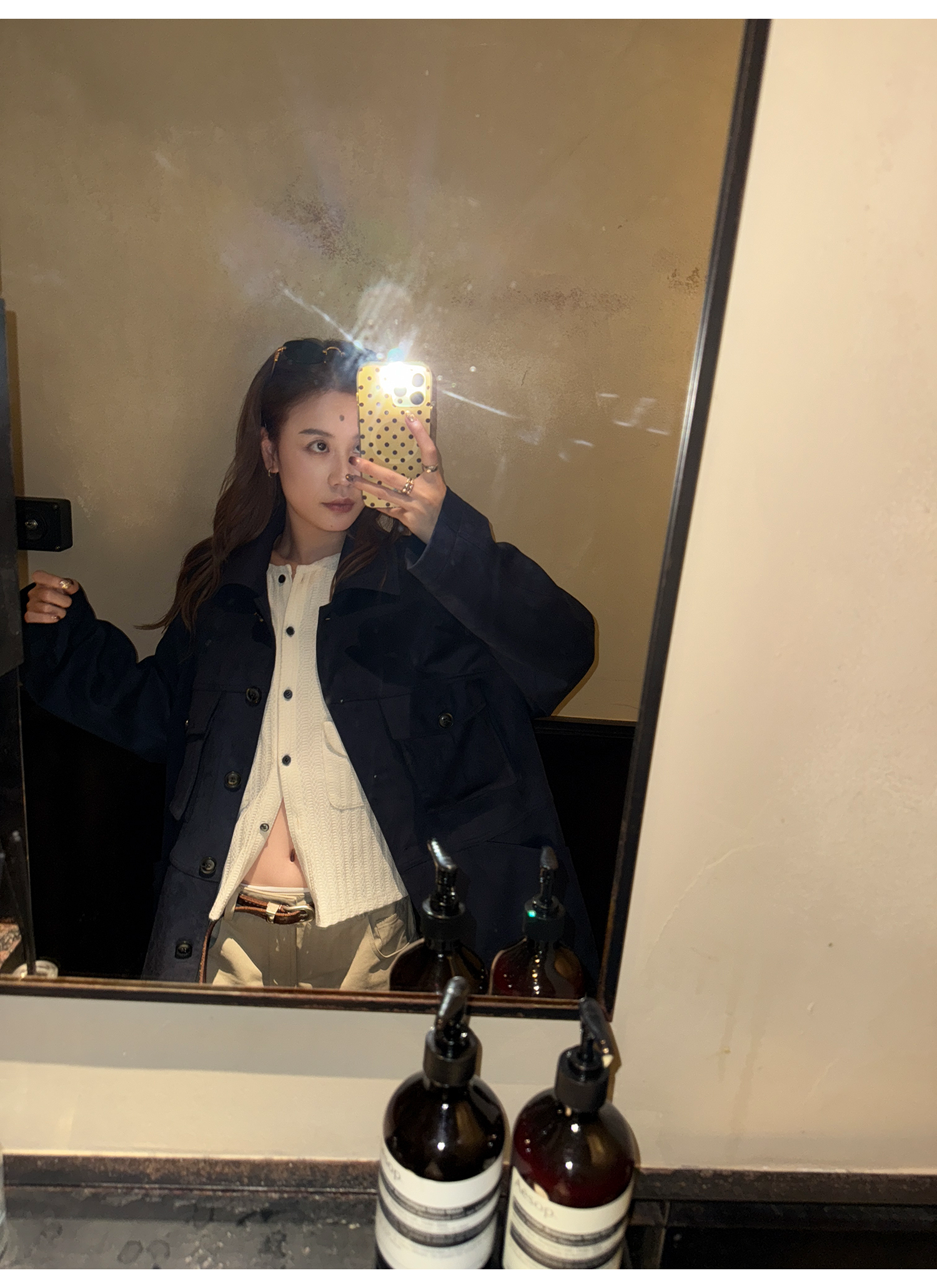 LelyMooch フラップポケットリブニット  LEM237