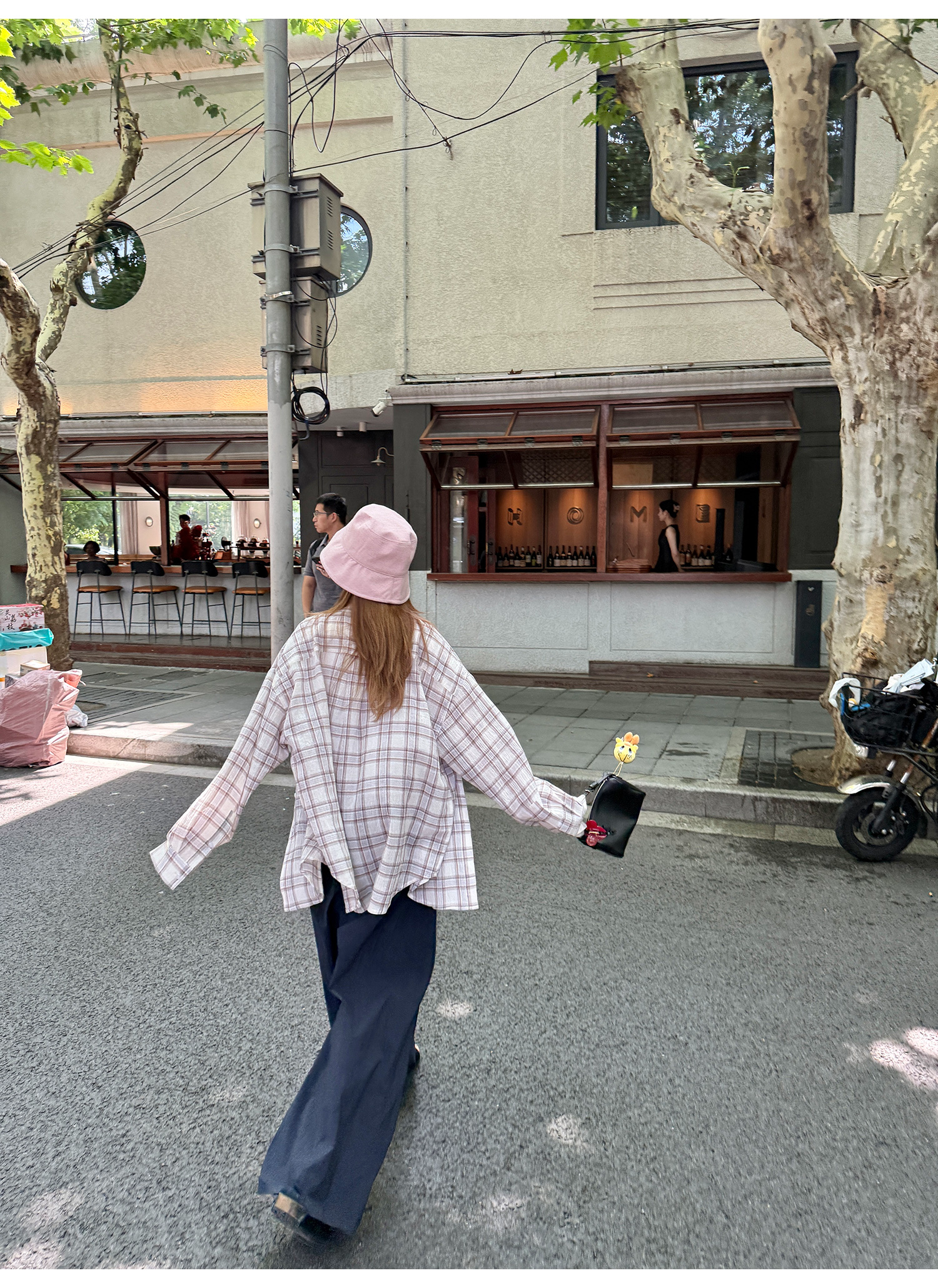 LelyMooch ユニセックス ドローストリング ワイドパンツ  LEM196