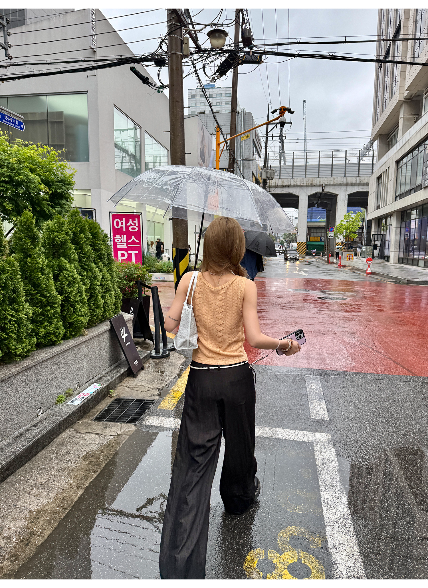 LelyMooch リボン付とろみパンツ　LEM167