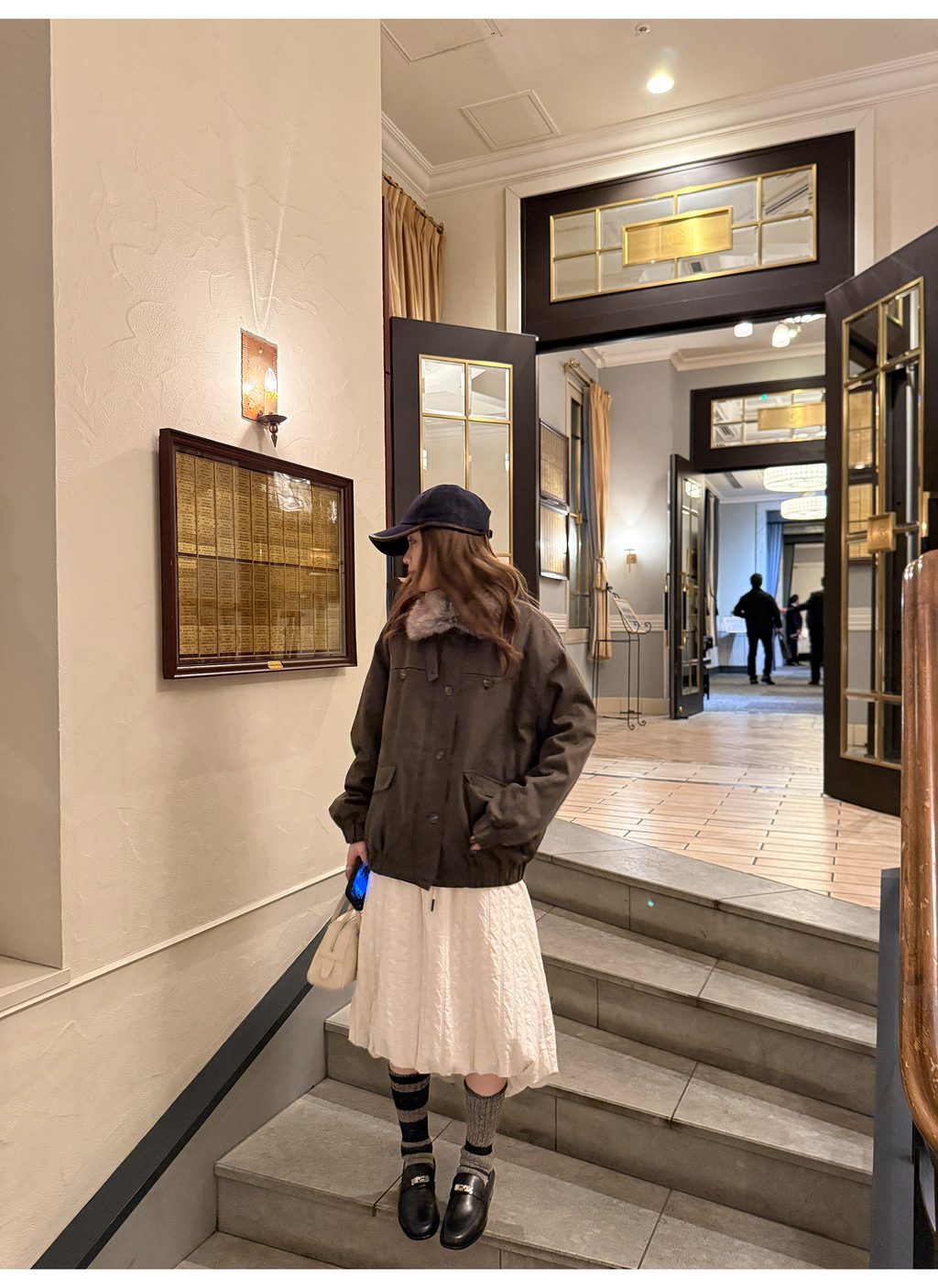 LelyMooch 2種類の襟を自由に切り替え・中綿ジャケット  LEM282