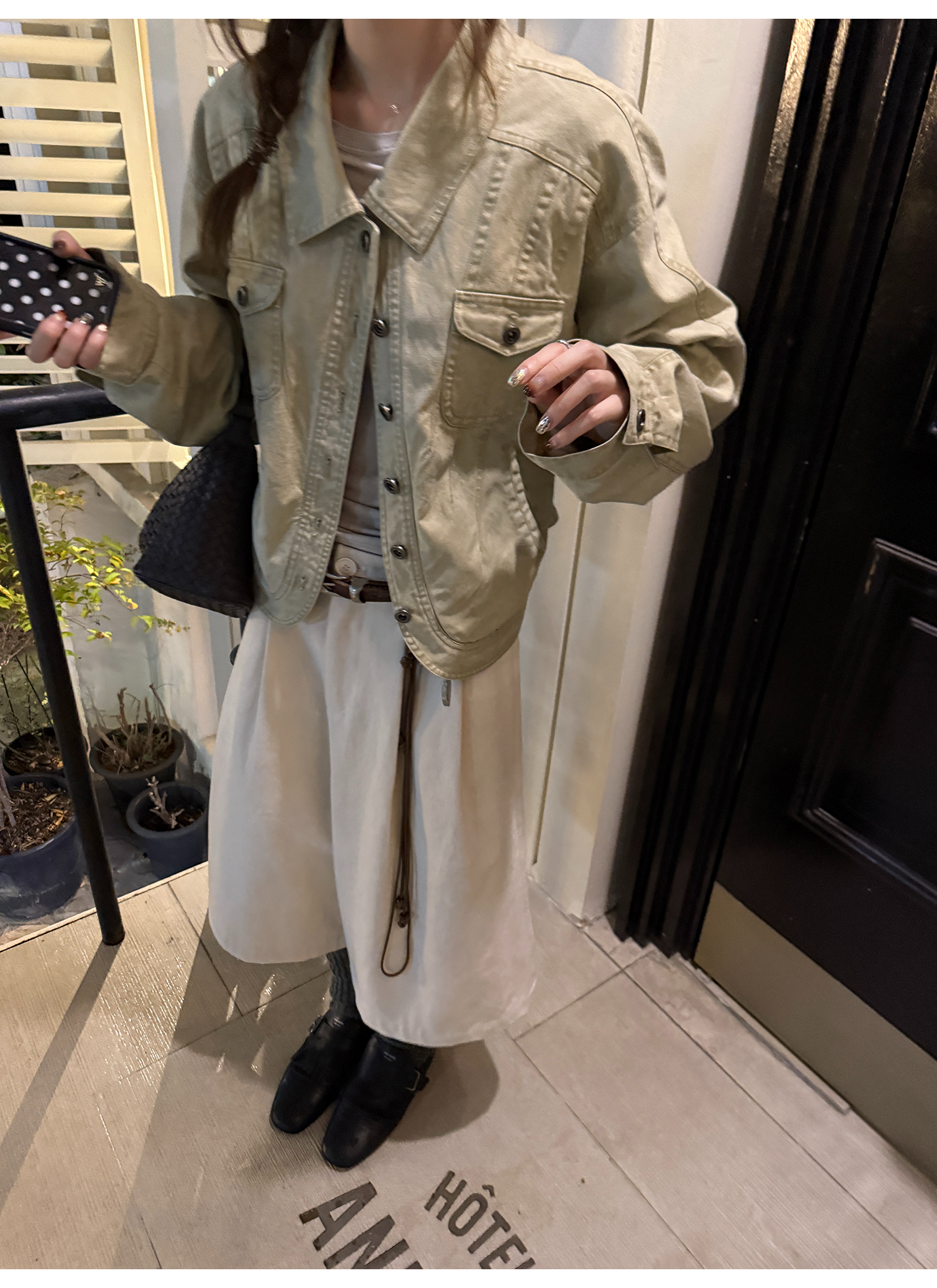 LelyMooch 裏フリースショートジャケット  LEM256